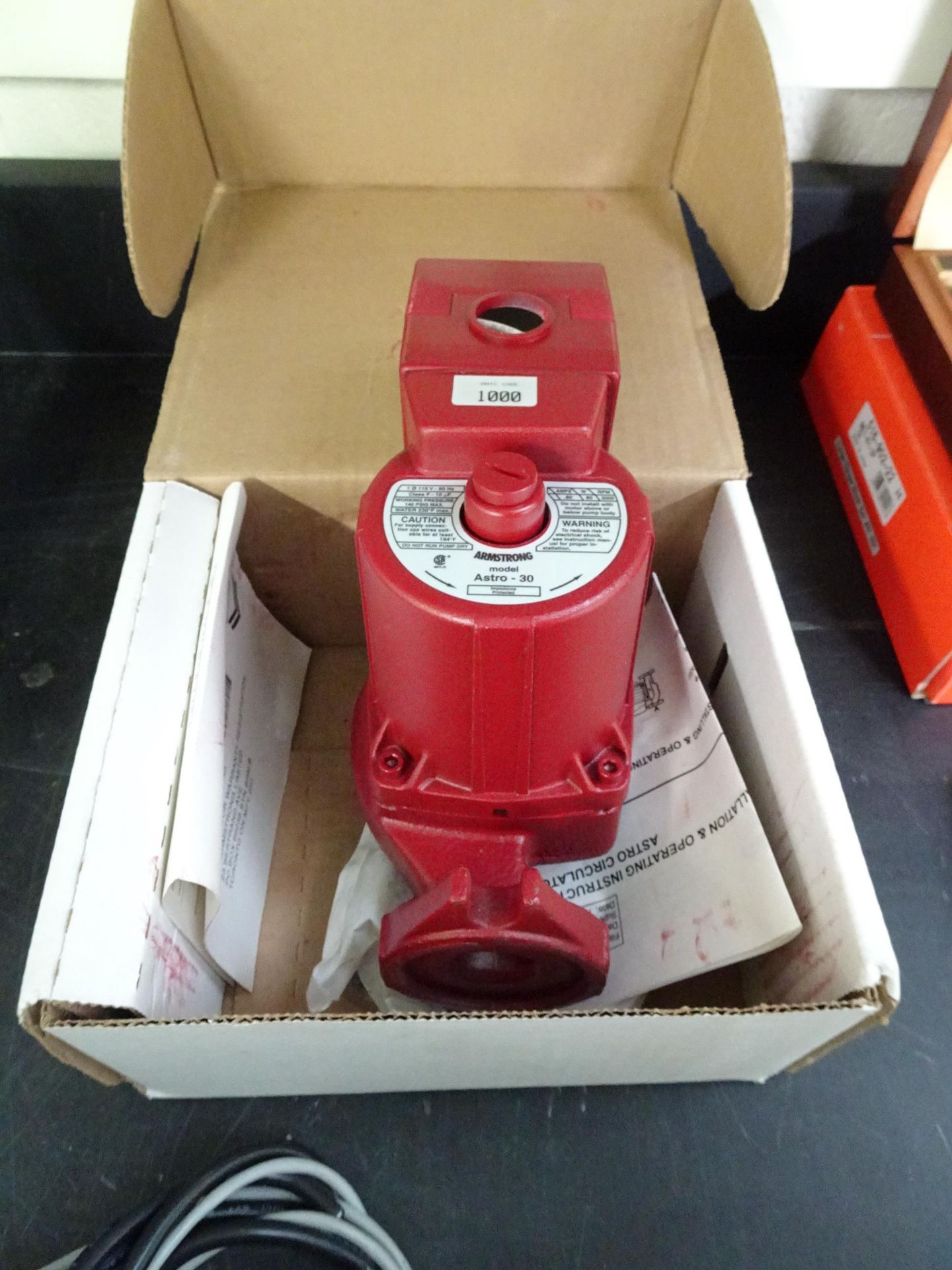 (1) Armstrong Model ASTRO-30 115 V, Single Phase, 60 Hz, Inline Water Recirculating Pump