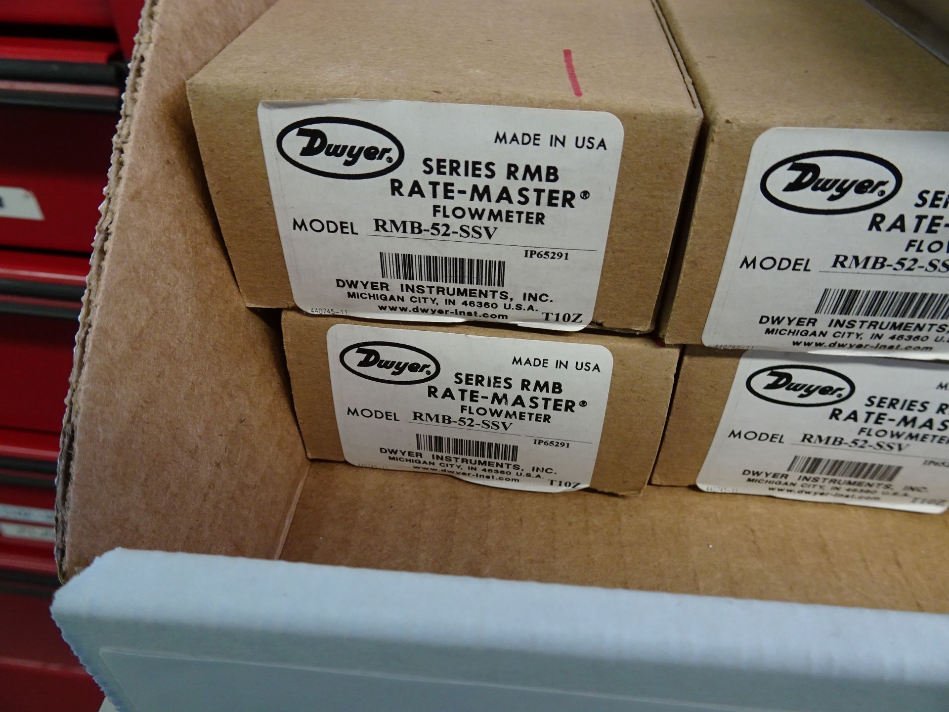 (1) Lot Box Of Dwyer Rate-Master Series Flow Meters Including: (4) Model RMB-52-SSV Flow Meters, (2) - Bild 3 aus 4