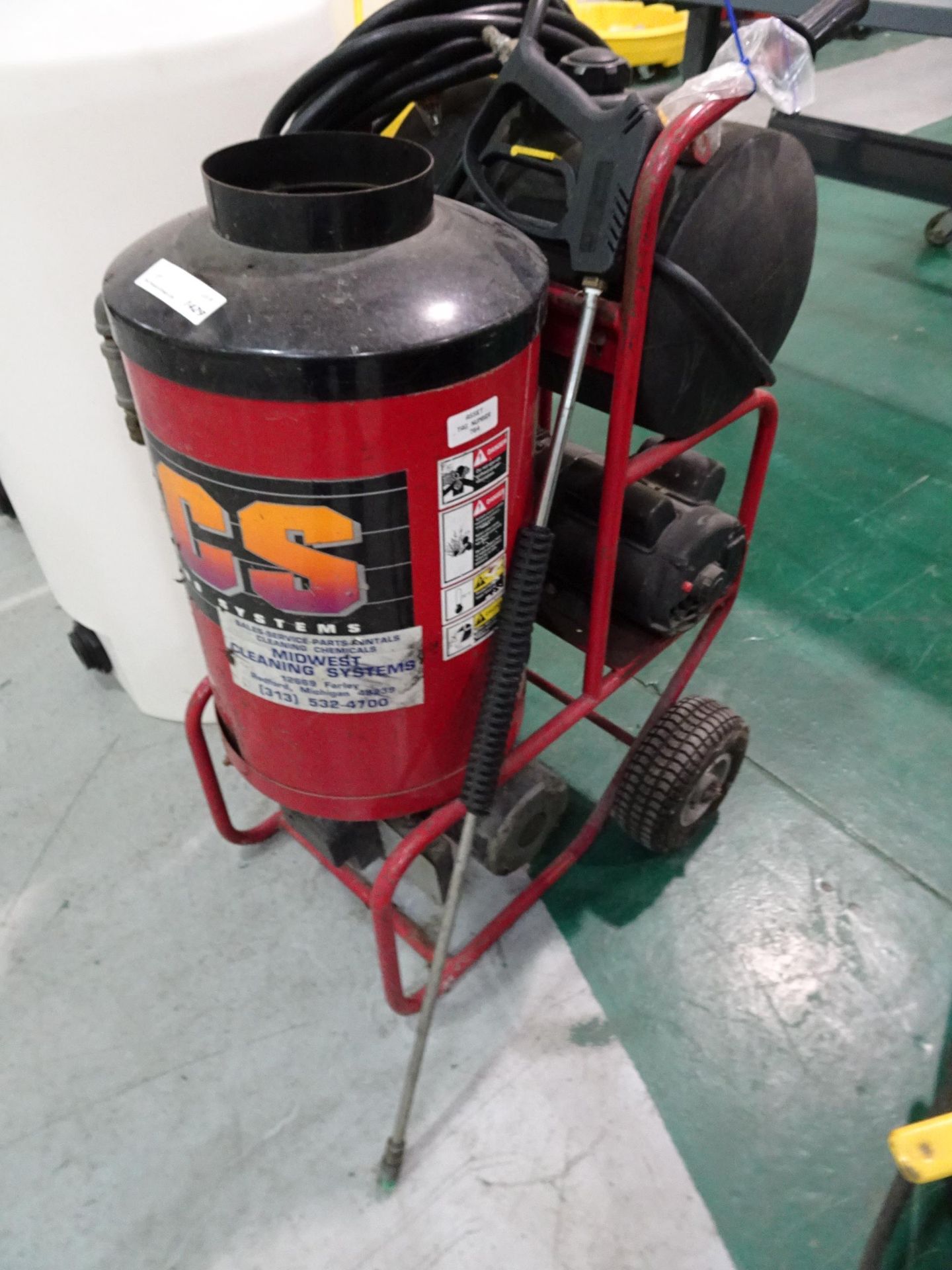 (1) AaLadin Cleaning Systems Model 1222, Oil Heated Pressure Washer