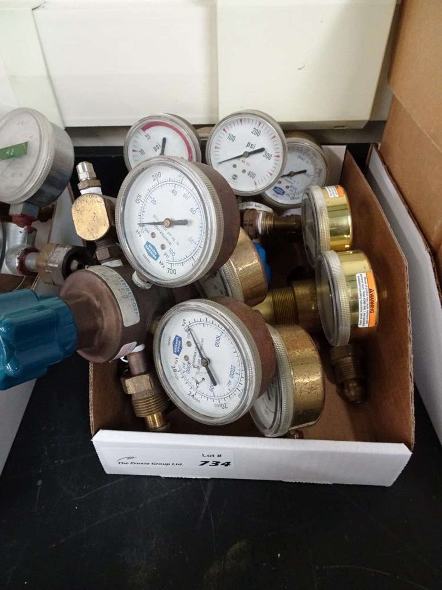 (1) Lot Box Of Miscellaneous Gas Regulators