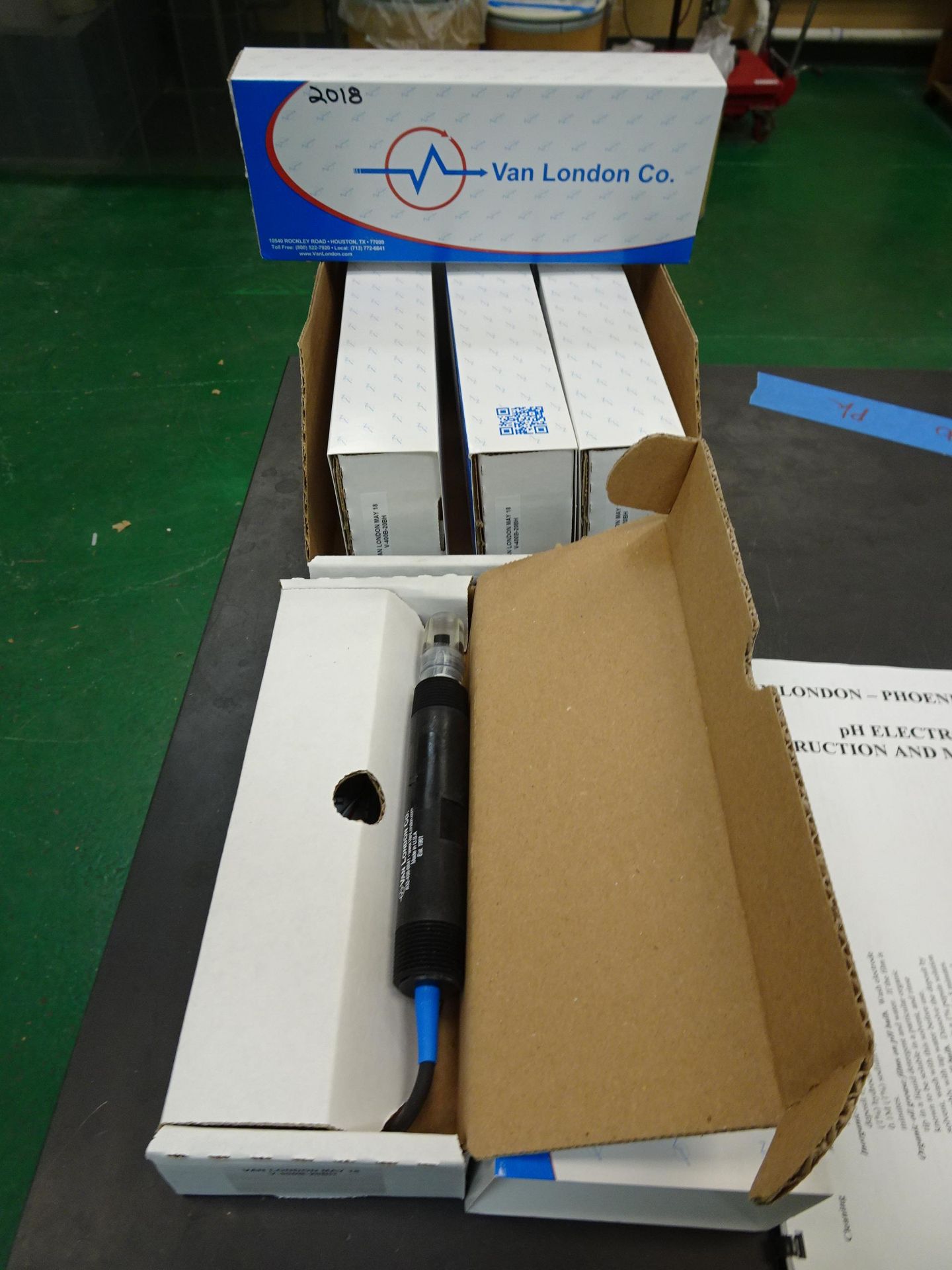 (5) Van London Model V-400B-20BH pH Electrodes In Boxes