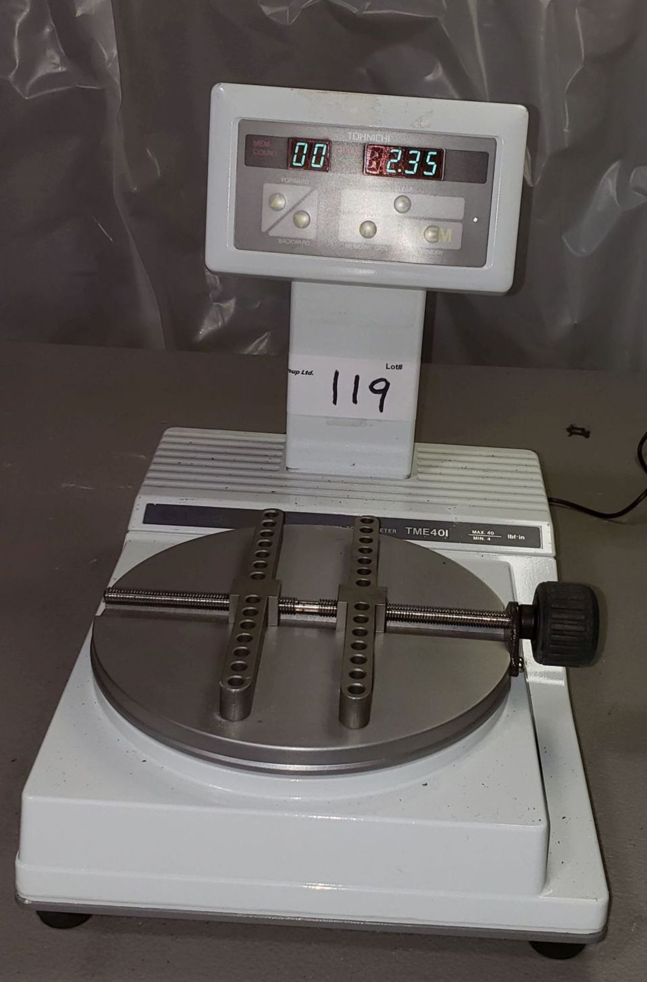 Tohnichi Electronic Torque Tester, Model TME401, may not include power supply - Image 2 of 3