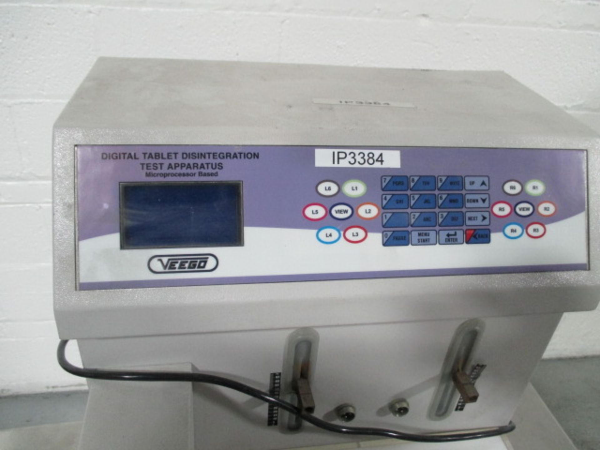 Veego tablet disintegration tester, type VTD-AV, two sample stations, with controls and display, - Image 4 of 8
