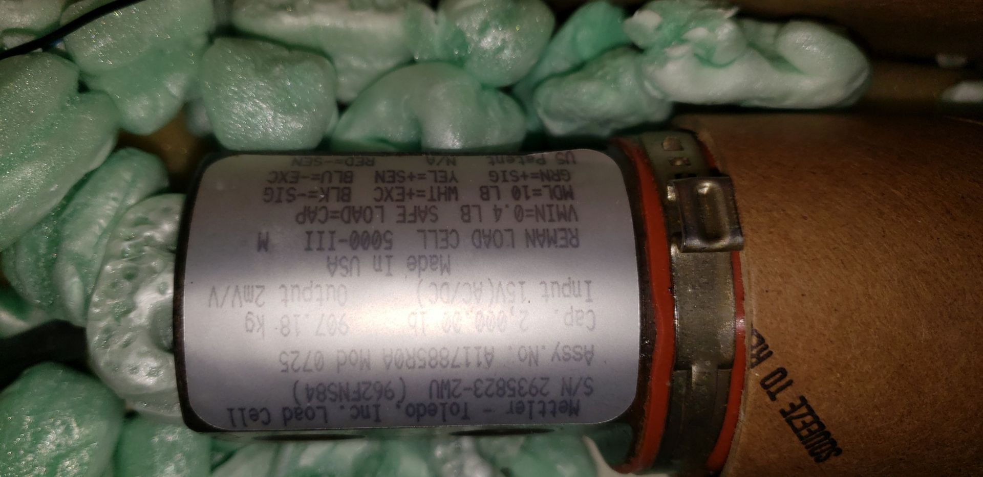 (5) Mettler Toledo 2000 lb load cells - Image 5 of 11