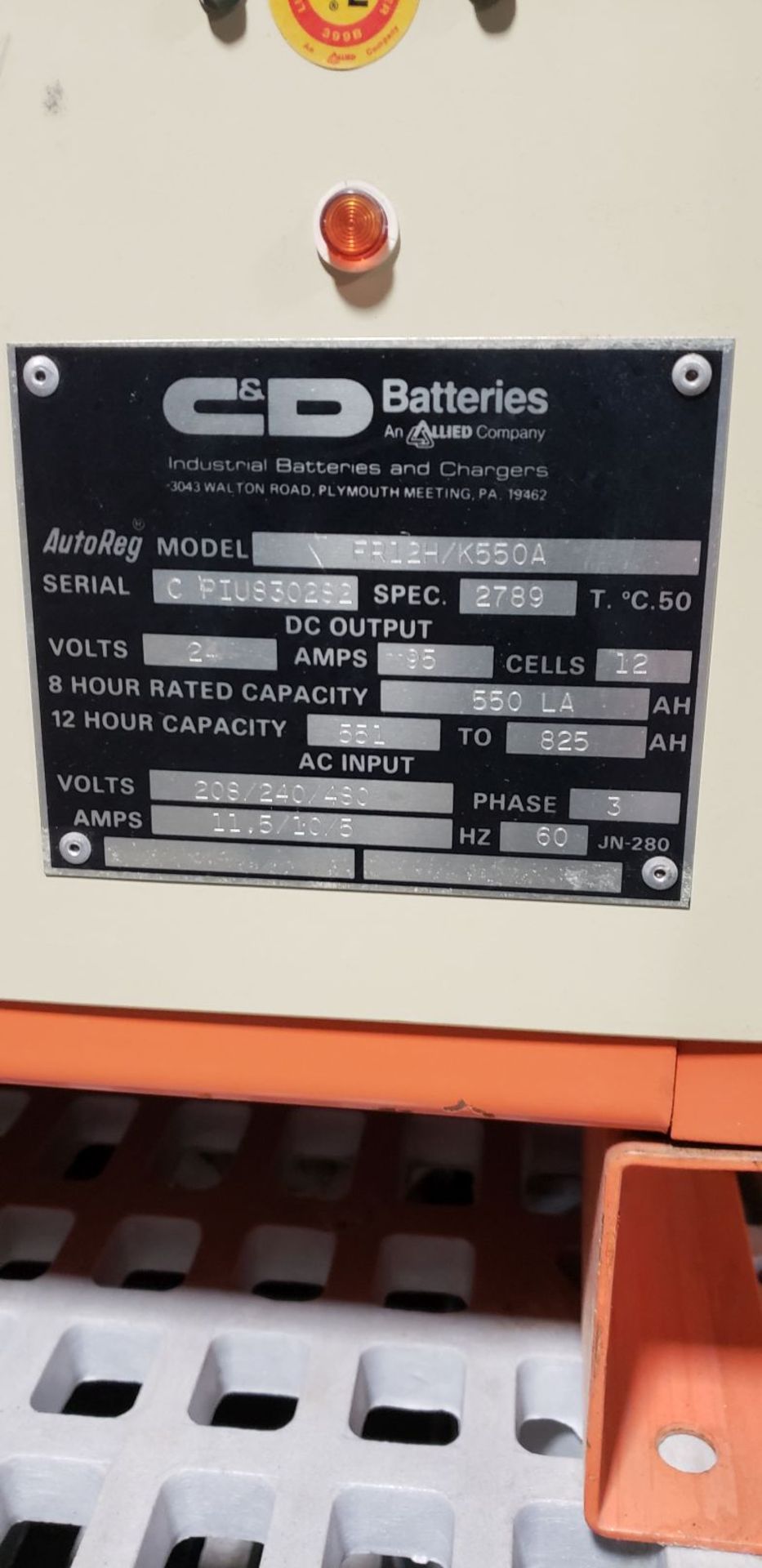 FL Battery Charger for forklift truck - Image 3 of 6