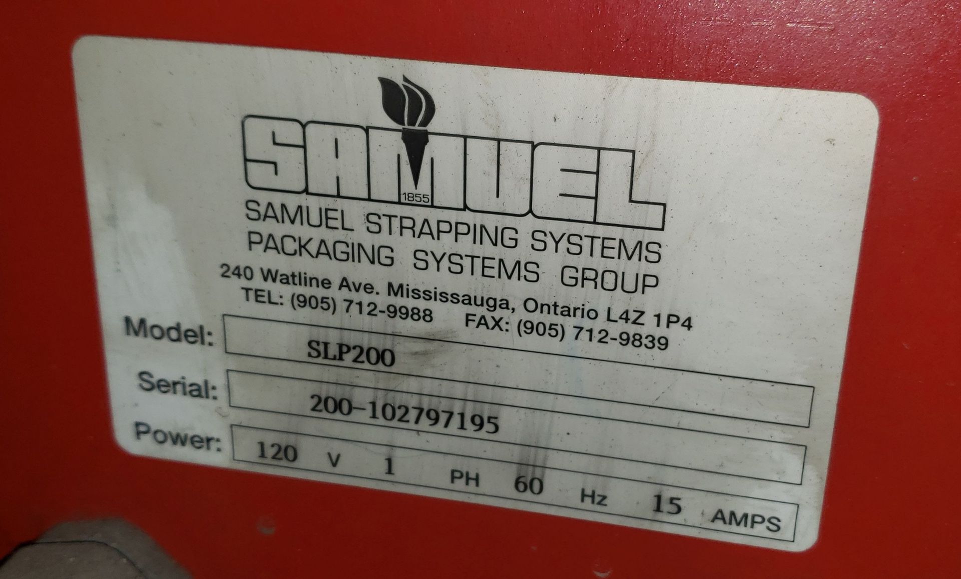 SAMUEL STRAPPING SYSTEM STRETCH WRAPPER 120V 60" LOW RISE TURNTABLE - Image 4 of 8