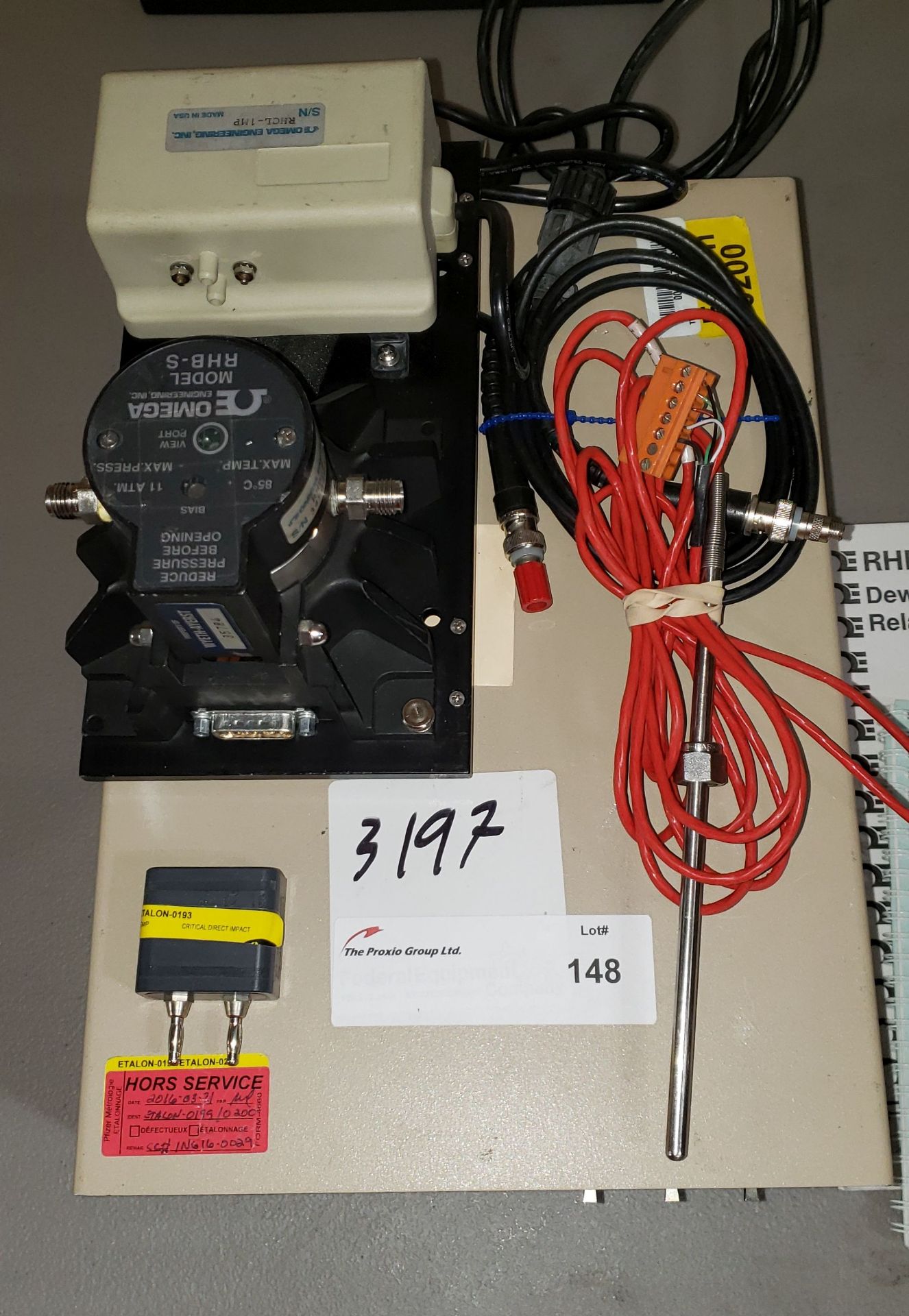 Omega RHB-2A dewpoint temperature relative humidity monitor - Image 3 of 6