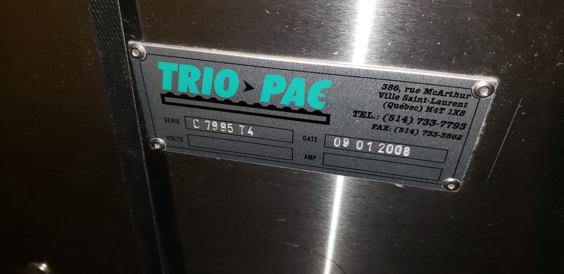 24" Trio Pack Accumulation Table, stainless steel - Image 9 of 9