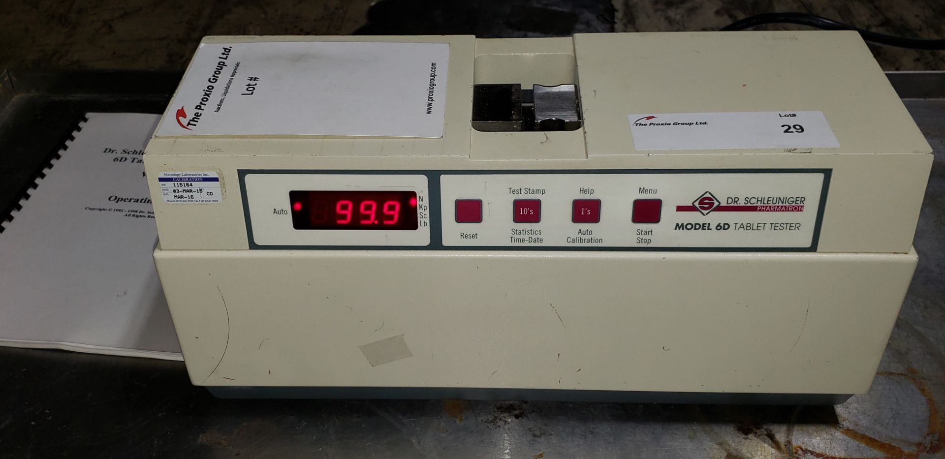 Dr. Schleuniger Pharmatron tablet hardness tester