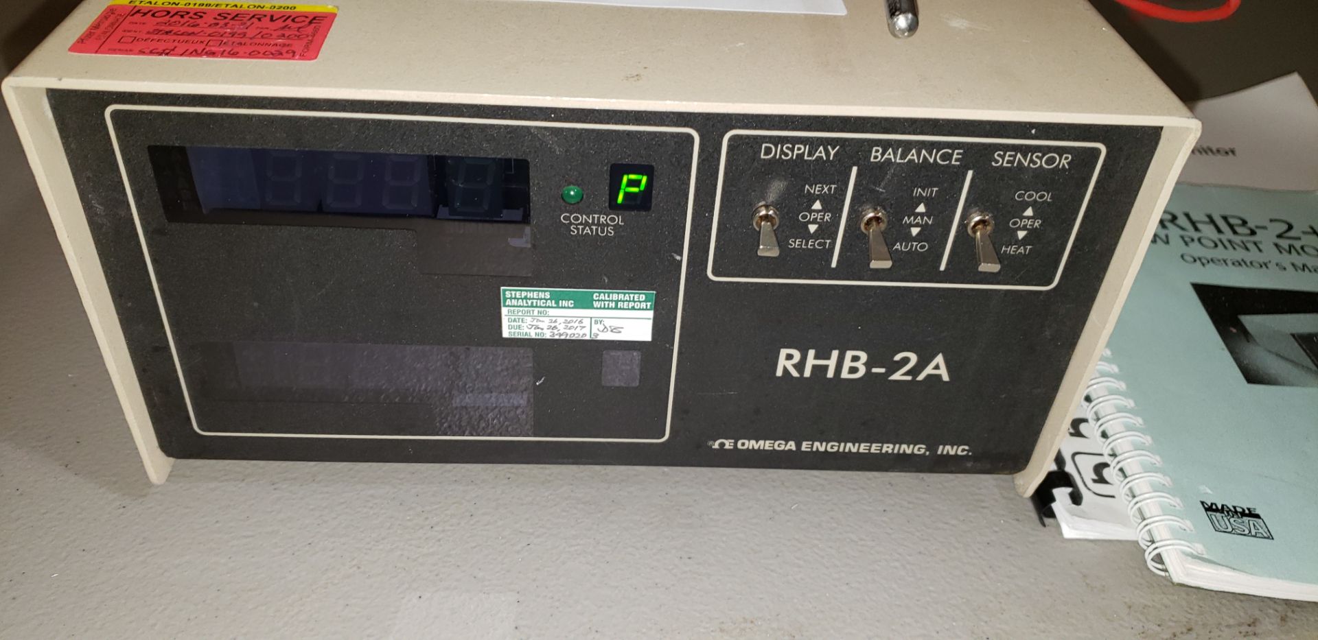 Omega RHB-2A dewpoint temperature relative humidity monitor - Image 2 of 6