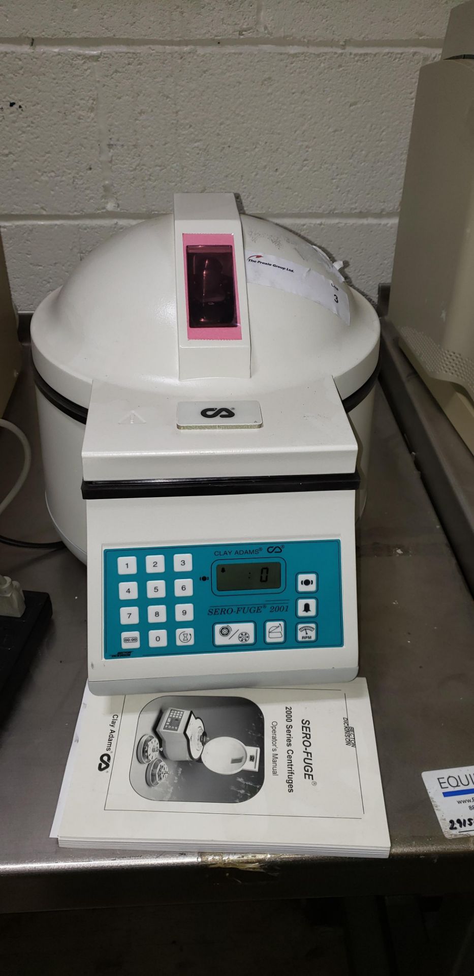 Clay-Adams Sero-Fuge 2001 Benchtop Centrifuge