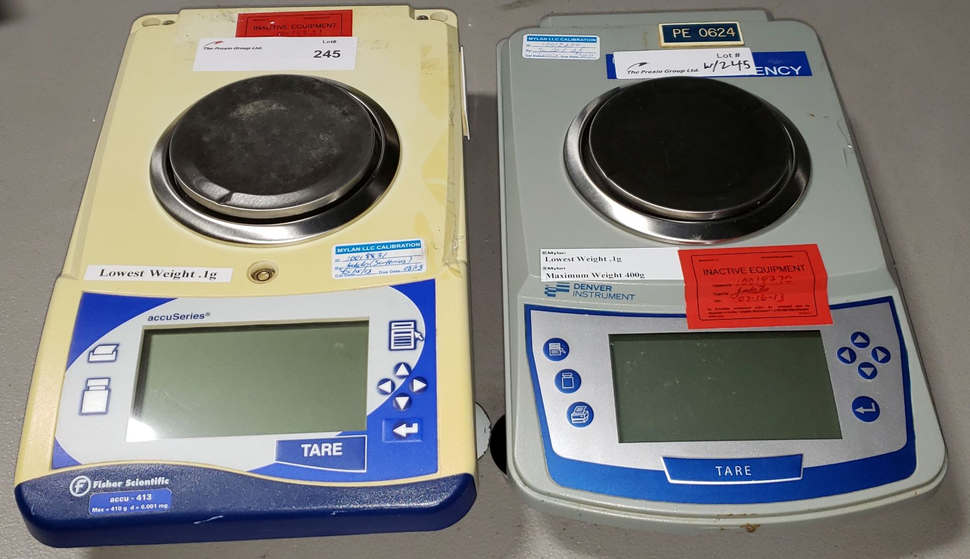 Lot of (2) Lab Balances, (1) Fisher Scientific (1) Denver Instruments