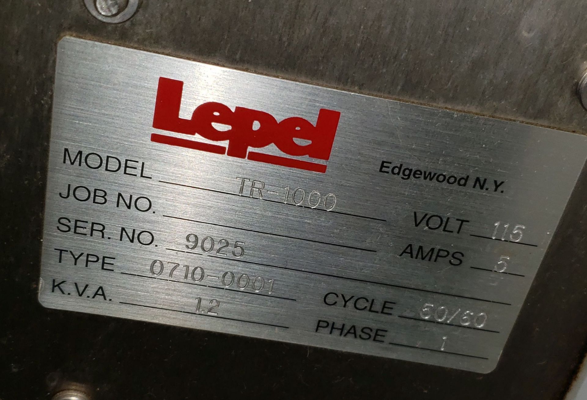 Lepel Induction Sealer, Model Lepak TR1000A - Image 9 of 10