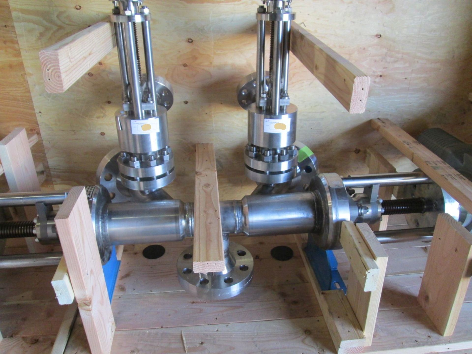 Unused 4" Strahman Valve system, consisting of (4) valves, 316L stainless steel construction, - Image 5 of 28