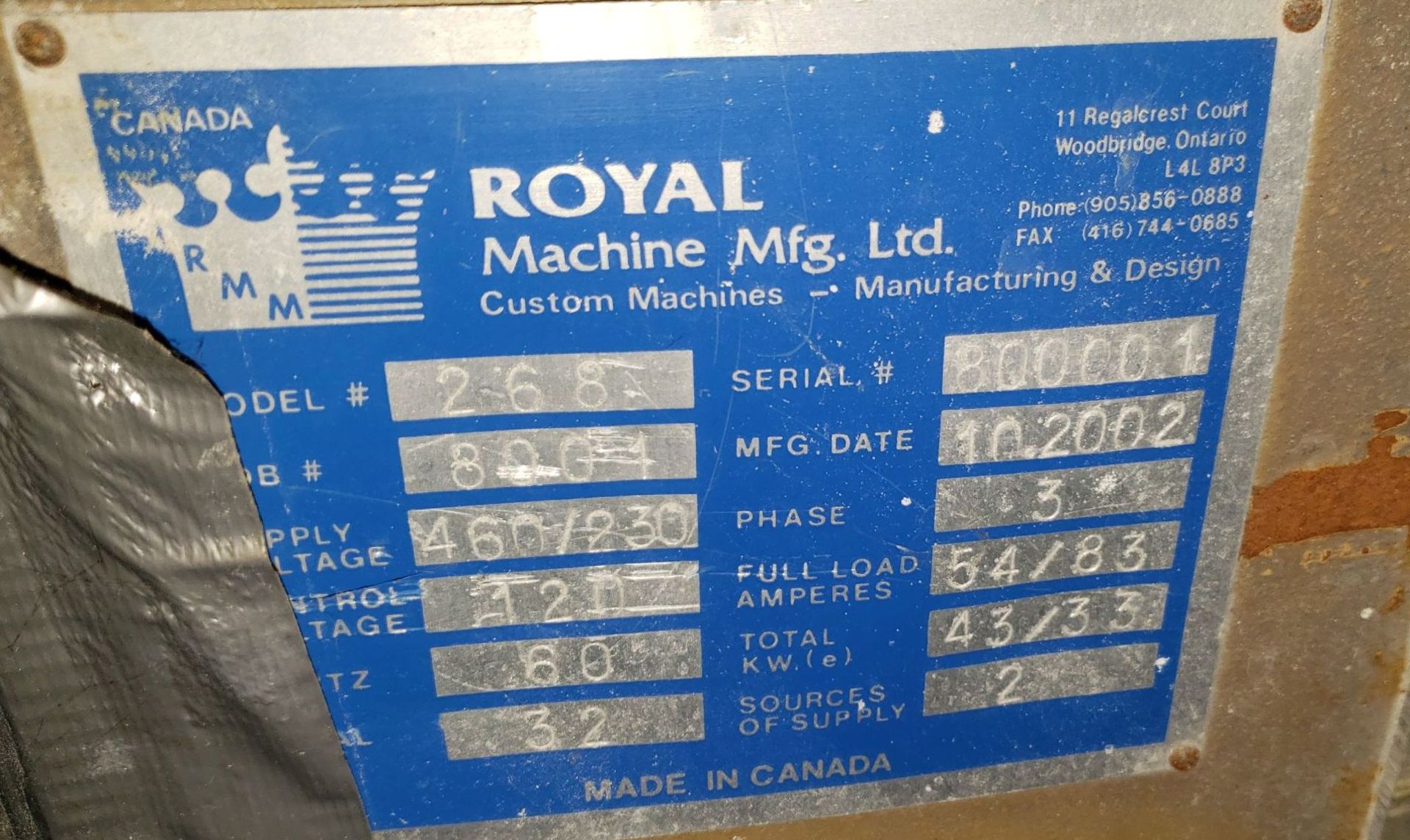 2" Royal Extruder, 35:1 L/D - Image 6 of 6