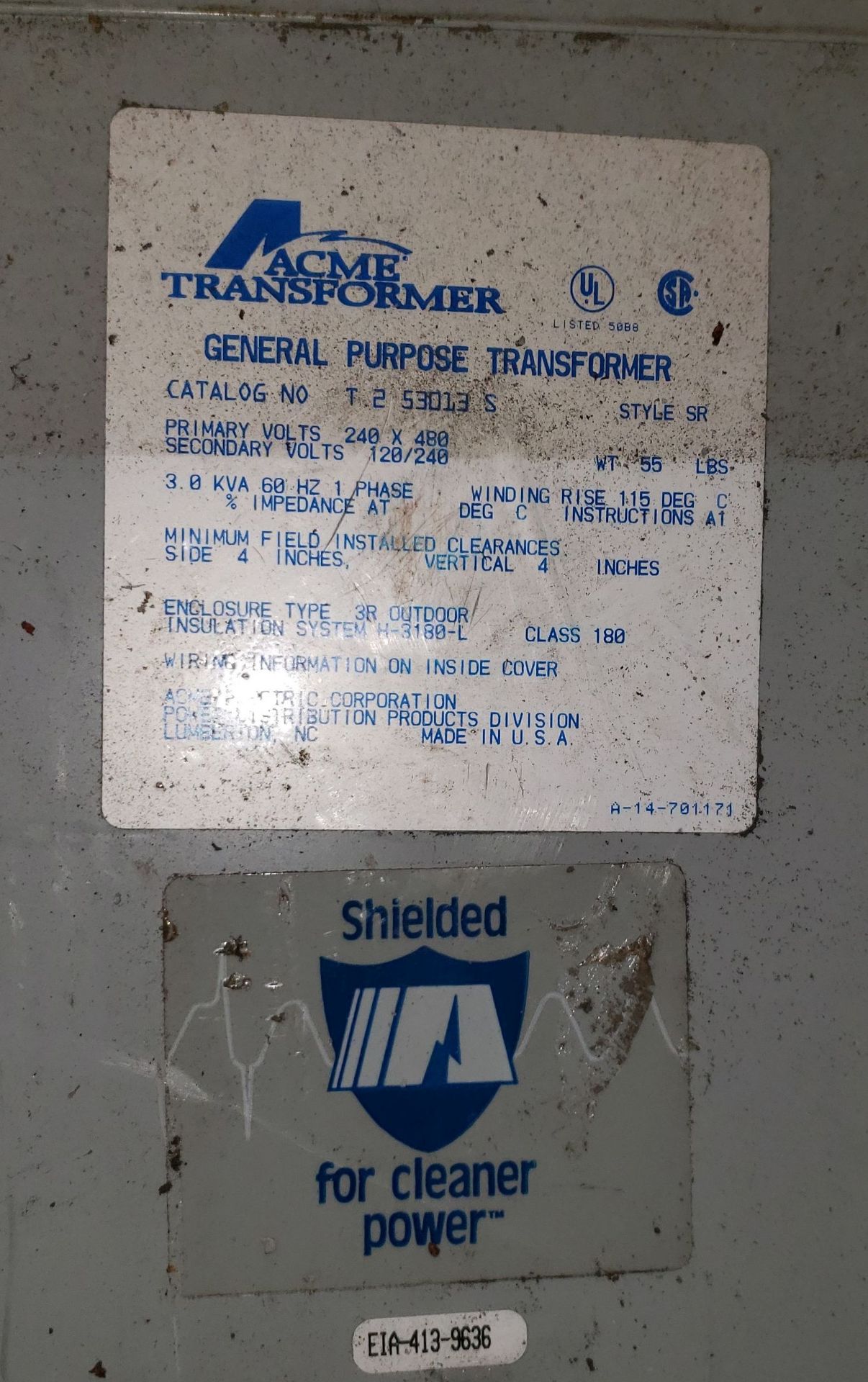 (1) Lot of Small Transformers, plus 30 kVA unit - Image 7 of 11