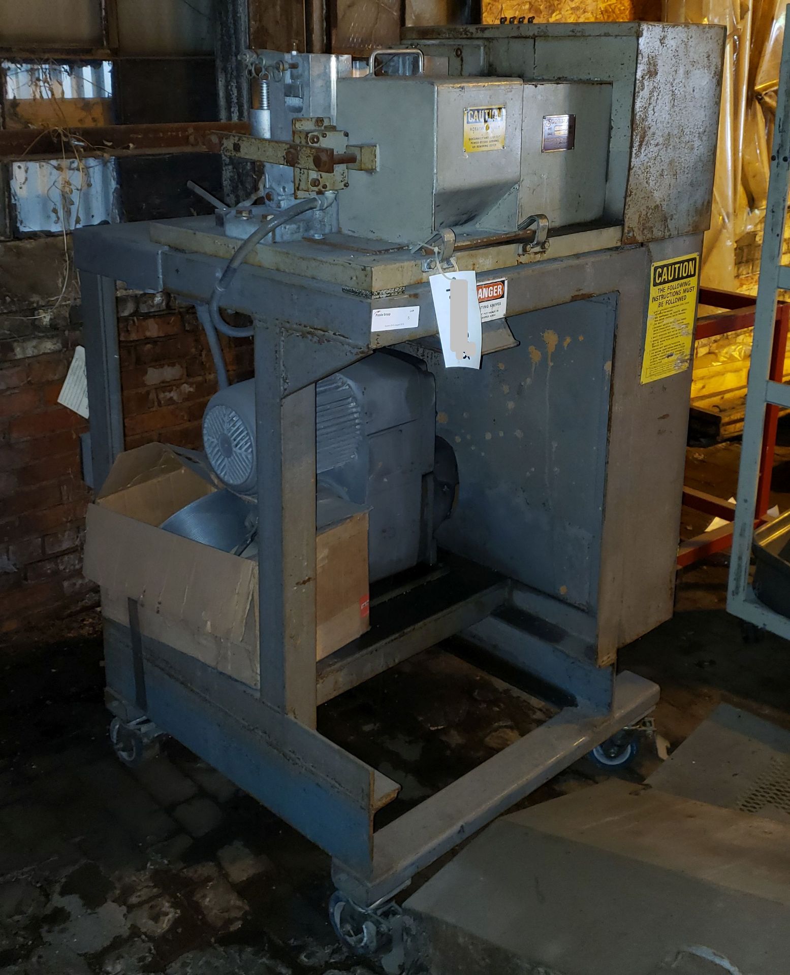 6" Cumberland Pelletizer, power roll feed, 3 H.P.