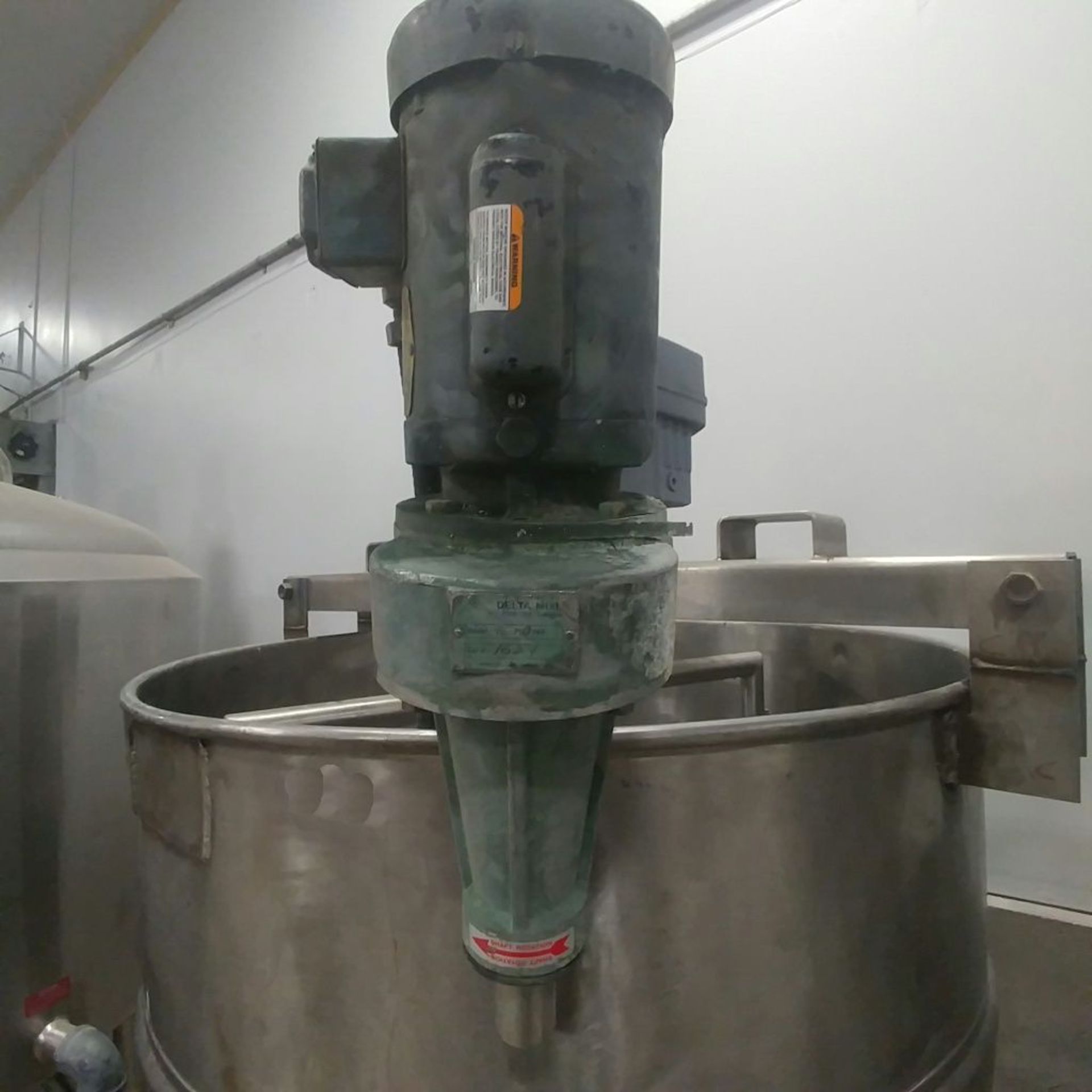 Delta Mixer Agitator, Clamp on Style, model PD PG PGF, serial number 1644  No Shaft No agitation - Image 3 of 6