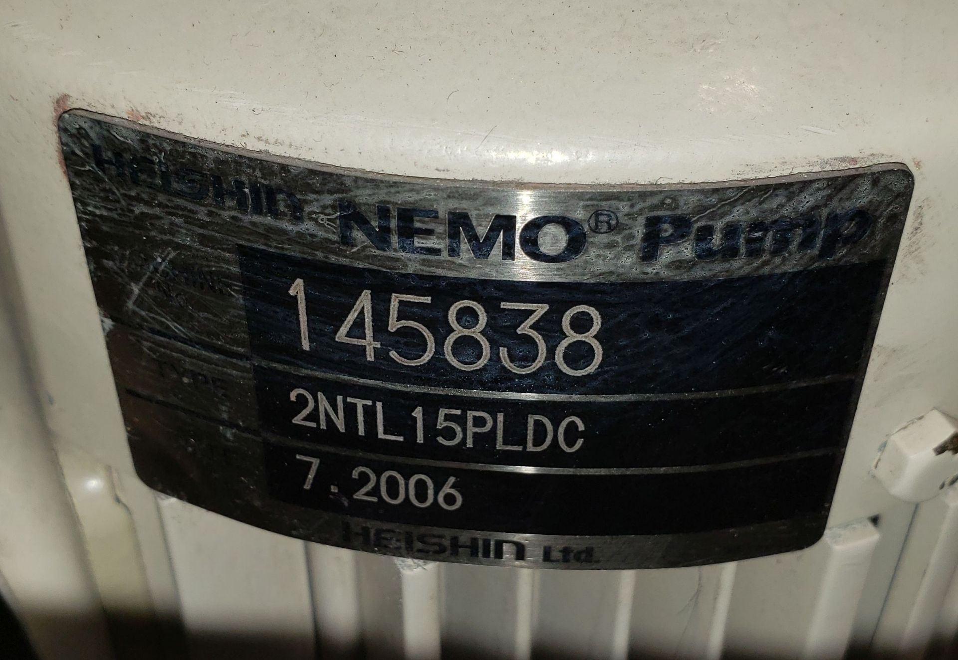 Double Pump Cart - 2 Identical HEISHIN NEMO pumps Left Pump-Machine 145838; Right Pump 144863 - Image 7 of 21