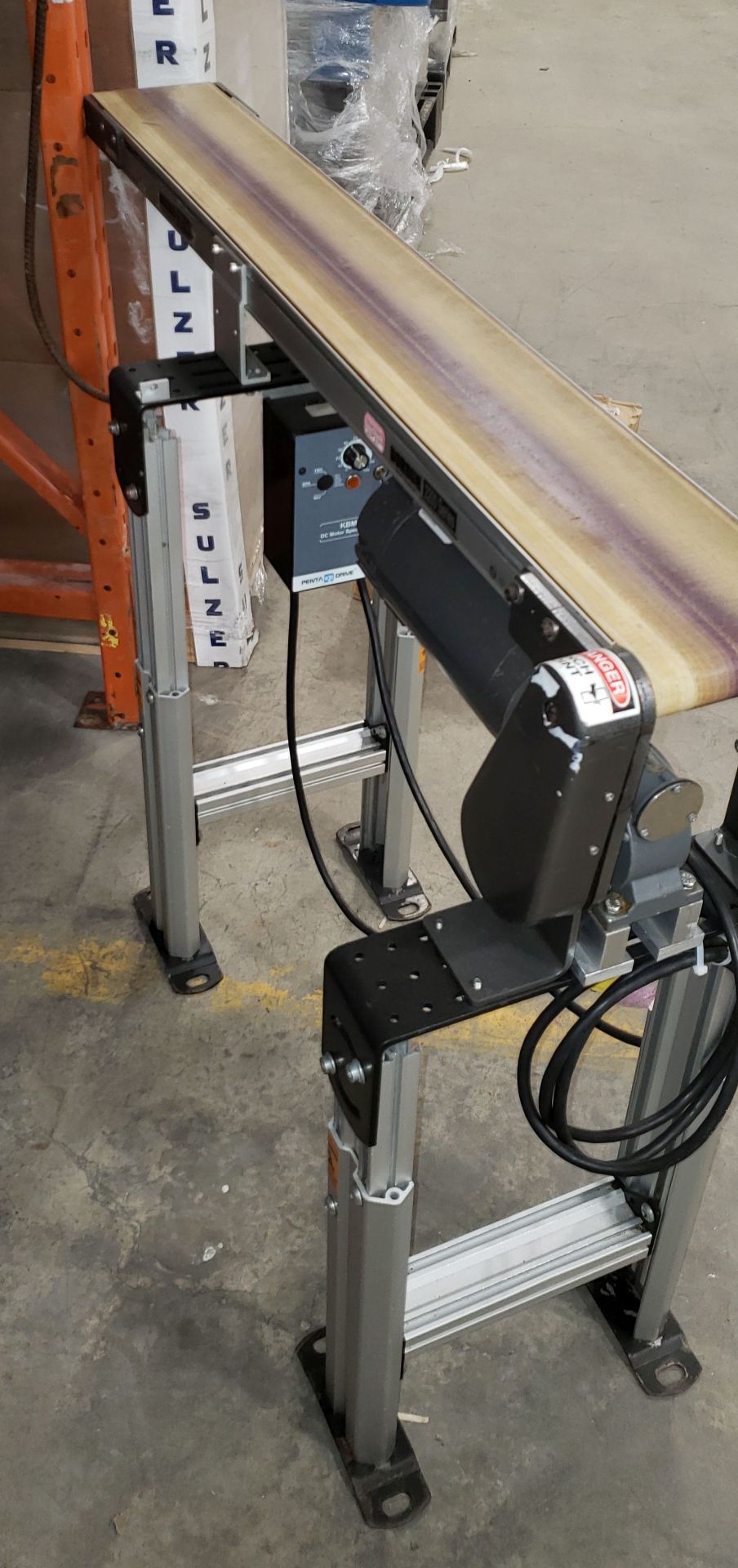 Dorner Conveyor 2200 Series Adjustable Height 6" x48" 110V equipped w/ KBMD DC Motor Speed Control & - Image 3 of 8