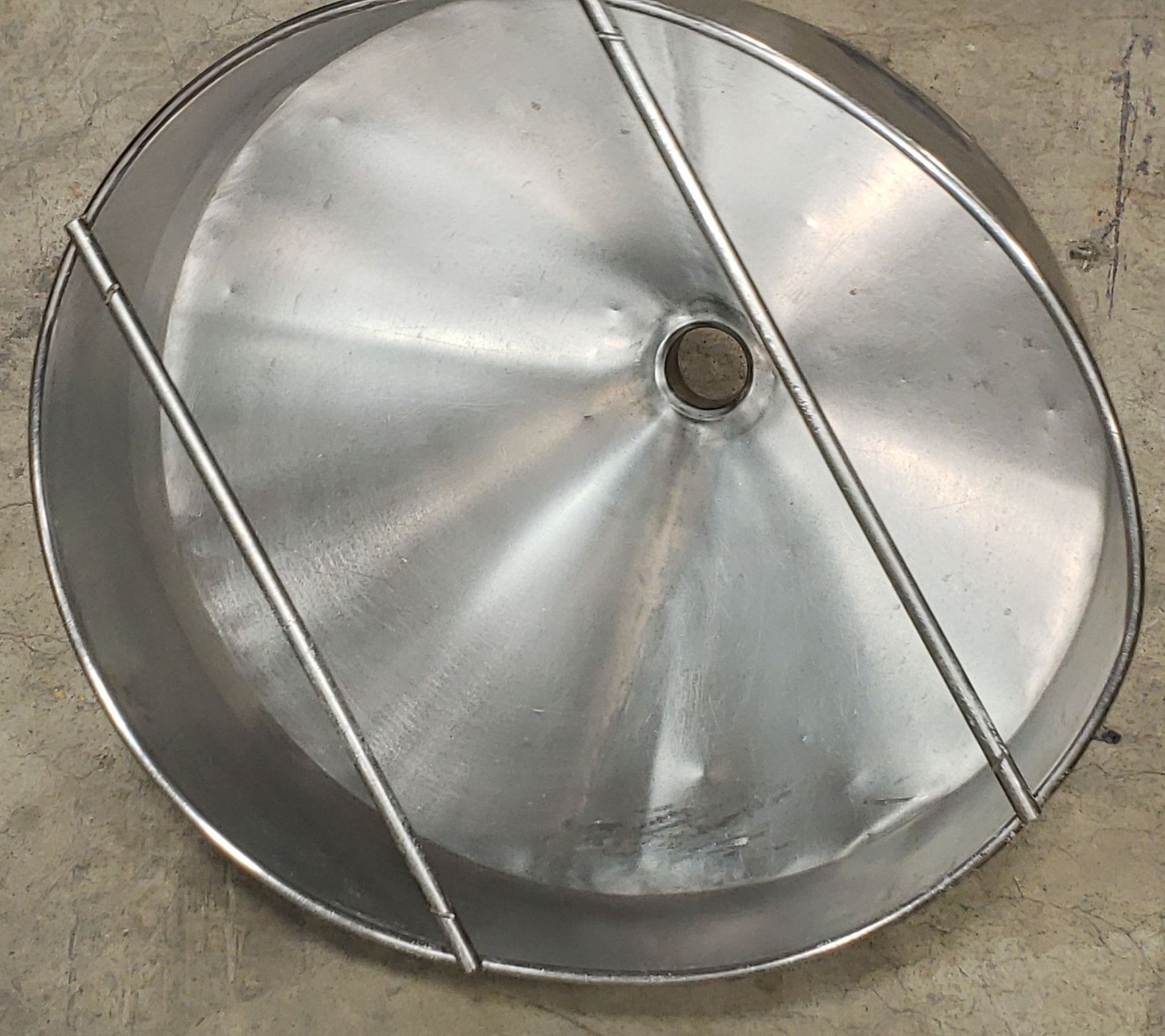 Stainless Steel Hopper 4-1/4 flange 23-1/2" opening x 22" deep - Image 4 of 4