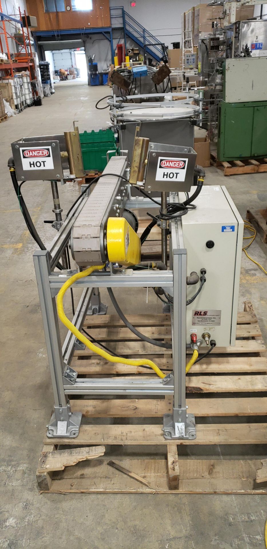 RLS Inline Flamer with 3" x 46" conveyor Natural Gas with Control Panel 2 Flaming Heads with guards - Image 14 of 14