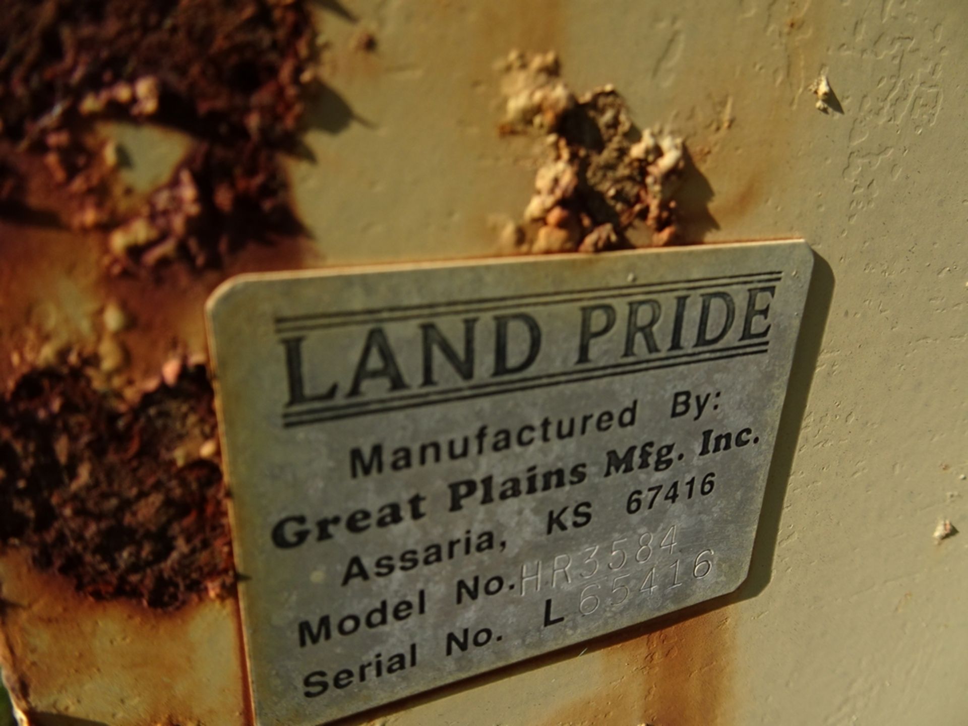 Land Pride model H35 - 84 84 in box blade with class 1&2 3 point hitch serial number L65416 - Image 4 of 5