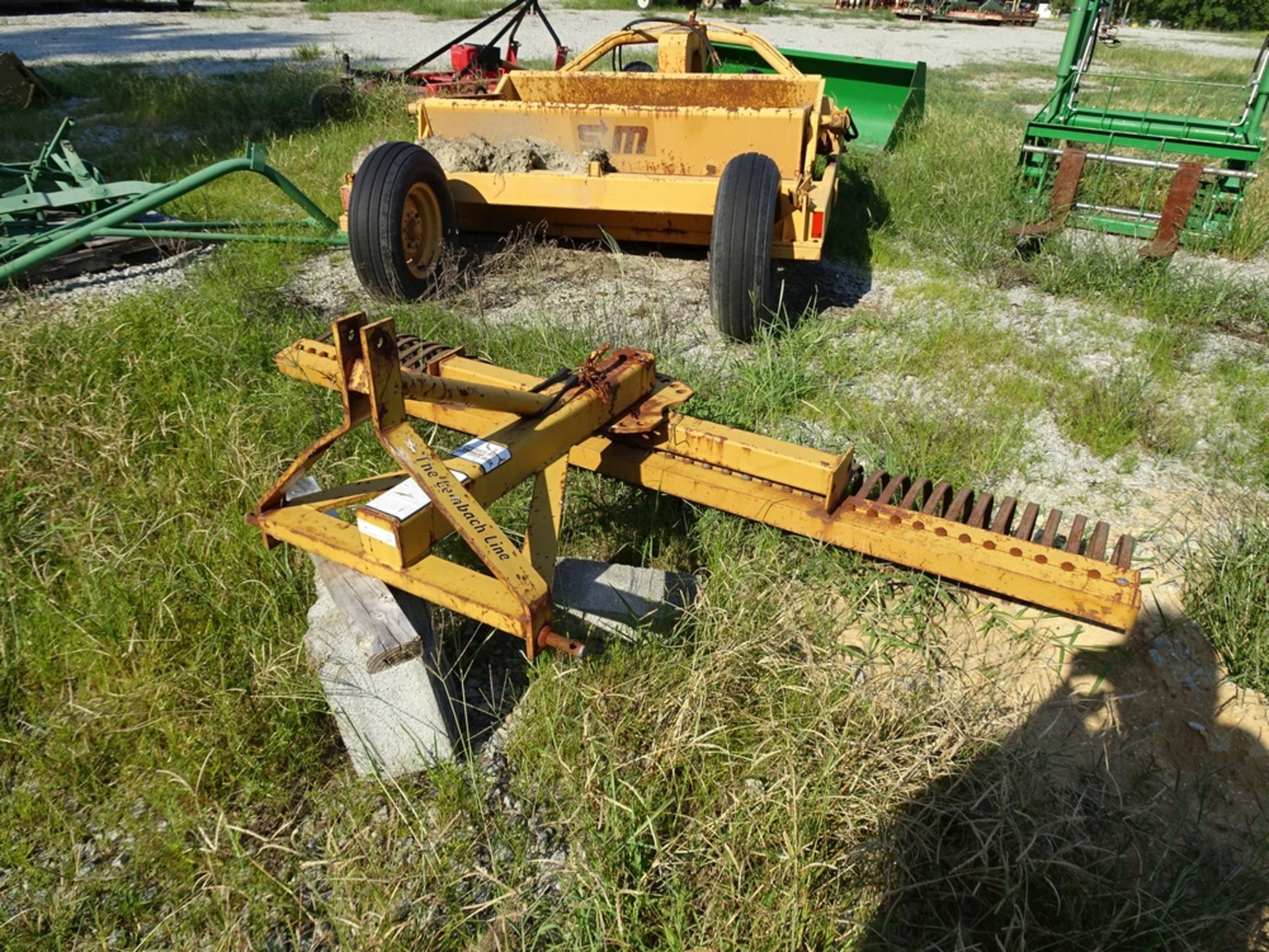 leinbach Machinery Corp "the Leinbach Line" 7' York Rake with class 1 3 point hitch
