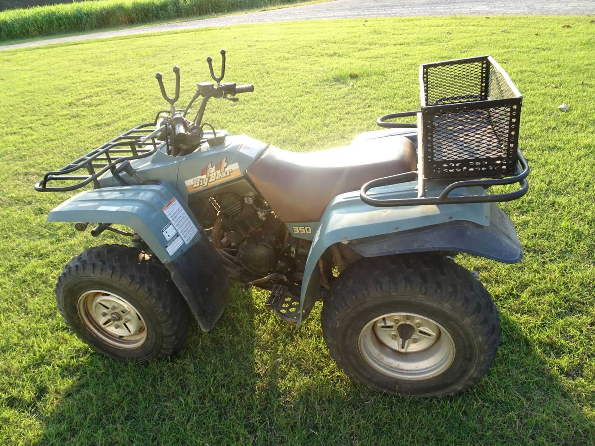 Yamaha Big Bear 350 4x4 4-Wheeler with Front and Rear Racks and Manual