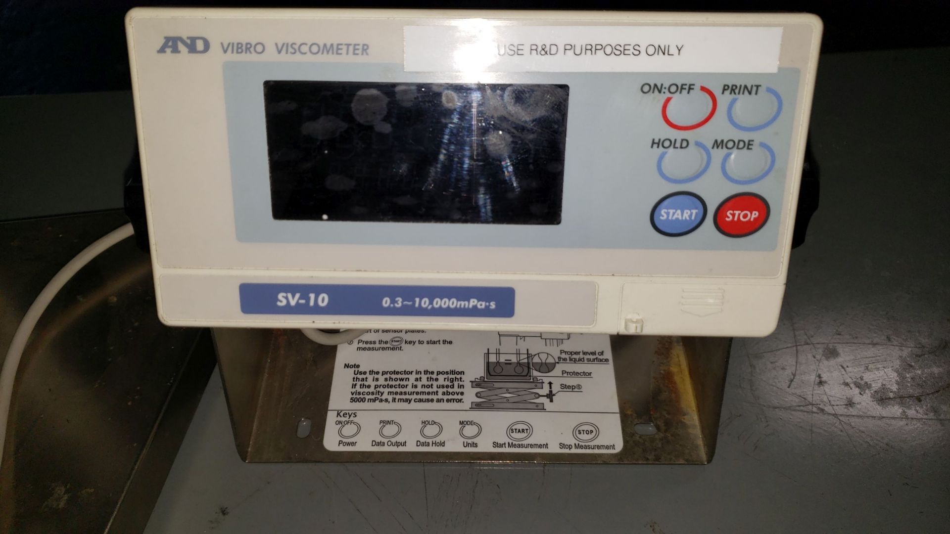 AND Vibro Viscometer, with readout/control panel - Image 4 of 6