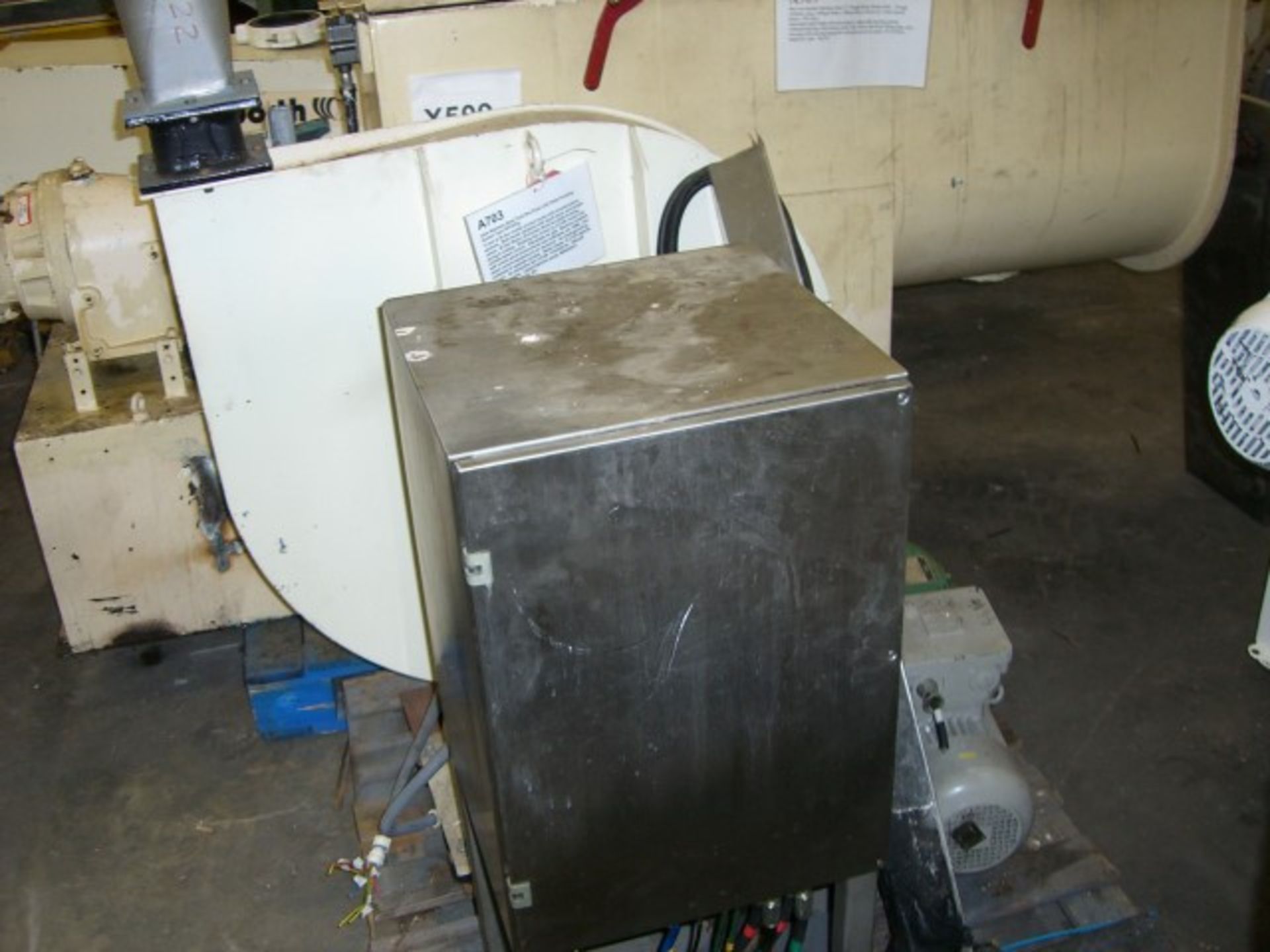 Glatt GPCG 5 Fluid Bed Dryer Granulator, all stainless steel construction including side rails, - Image 11 of 23