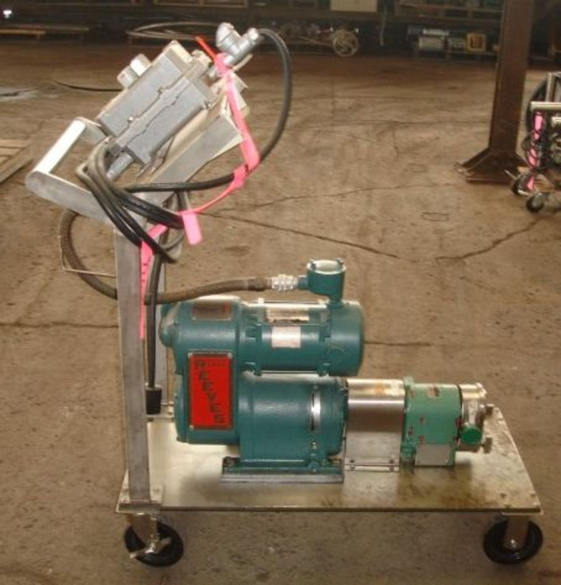 Tri Clover rotary lobe pump, model R10-1M-TC1- 4-ST-S, stainless steel construction, 1.5" - Image 2 of 3