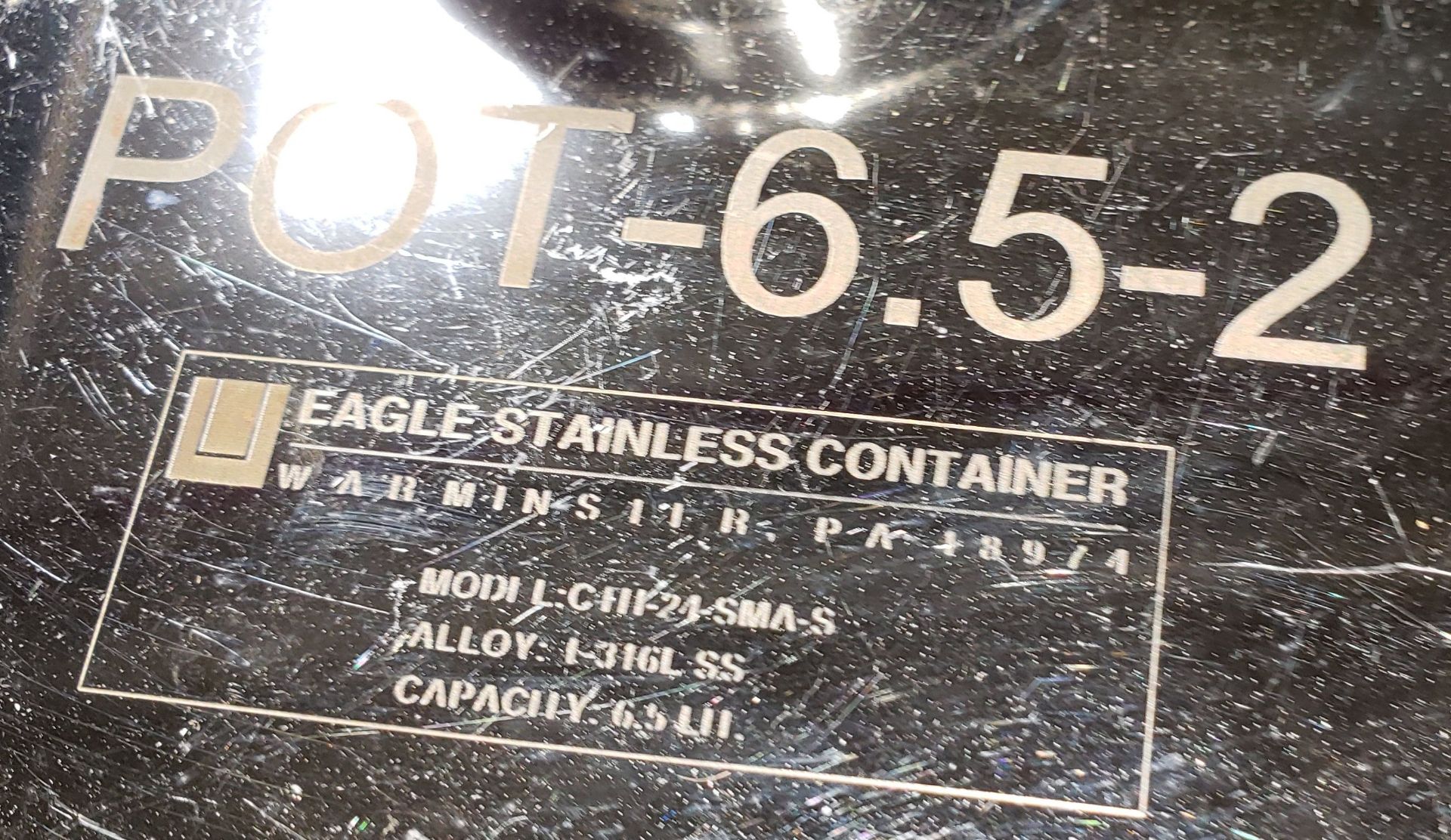 Eagle 316L Stainless Steel Tank, 6.5 L cap - Image 4 of 4
