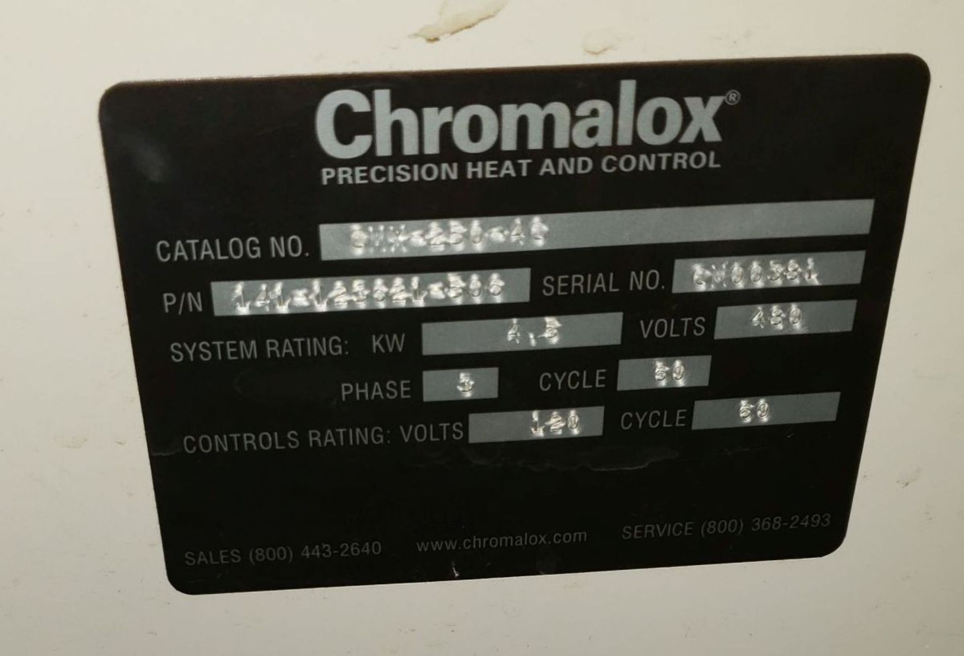 4.5 kW Microtherm thermal control unit, catalog # CMX-250-4C, closed loop, 480 volts, 3 phase with - Image 5 of 5