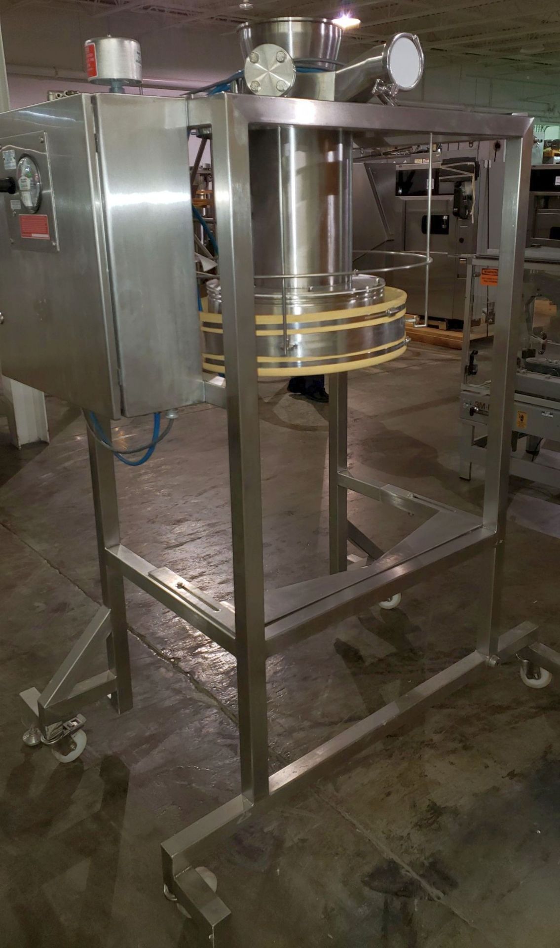 One (1) Extract Technology moble powder filling station, stainless steel construction, 8" diameter - Image 5 of 8