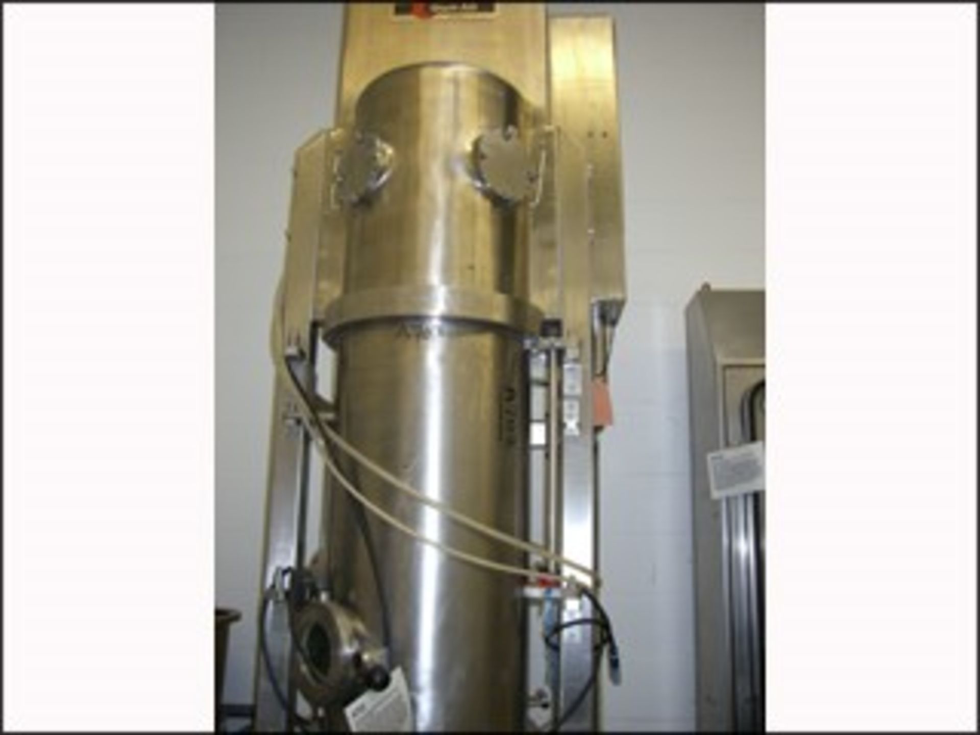 Glatt GPCG 5 Fluid Bed Dryer Granulator, all stainless steel construction including side rails, - Image 8 of 23