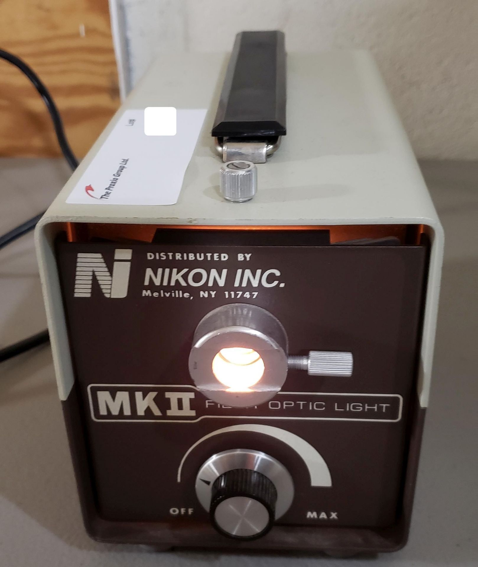 Nikon Light Source, model MKII, fiberoptic light.