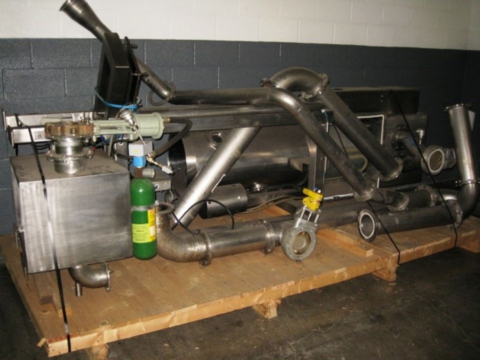 Glatt GPCG 5 Fluid Bed Dryer Granulator, all stainless steel construction including side rails, - Image 19 of 23