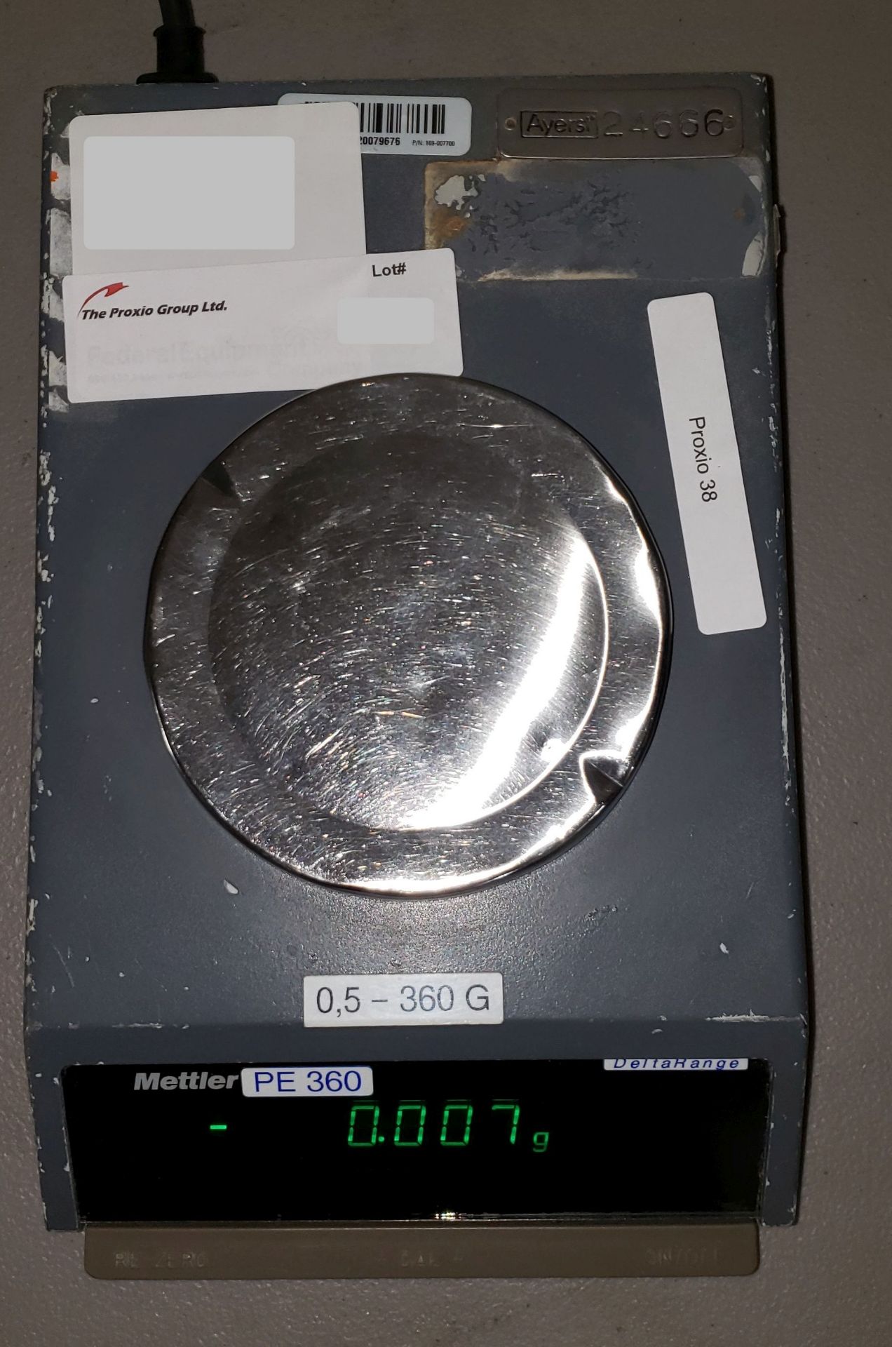 Mettler Model PE 360 Lab balance, 360g max - Image 3 of 6