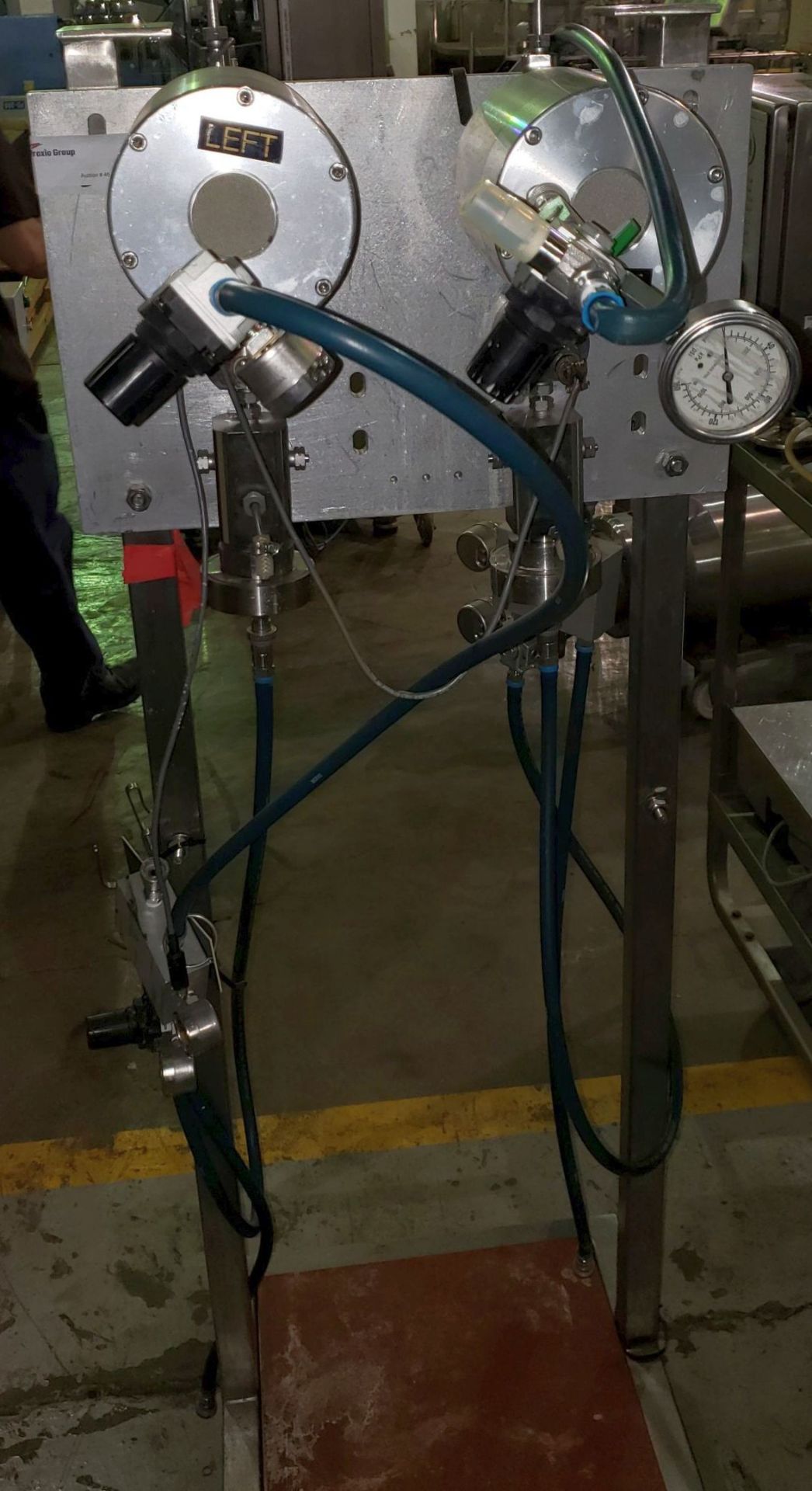 Dosing Pump, pneumatic operation, on cart