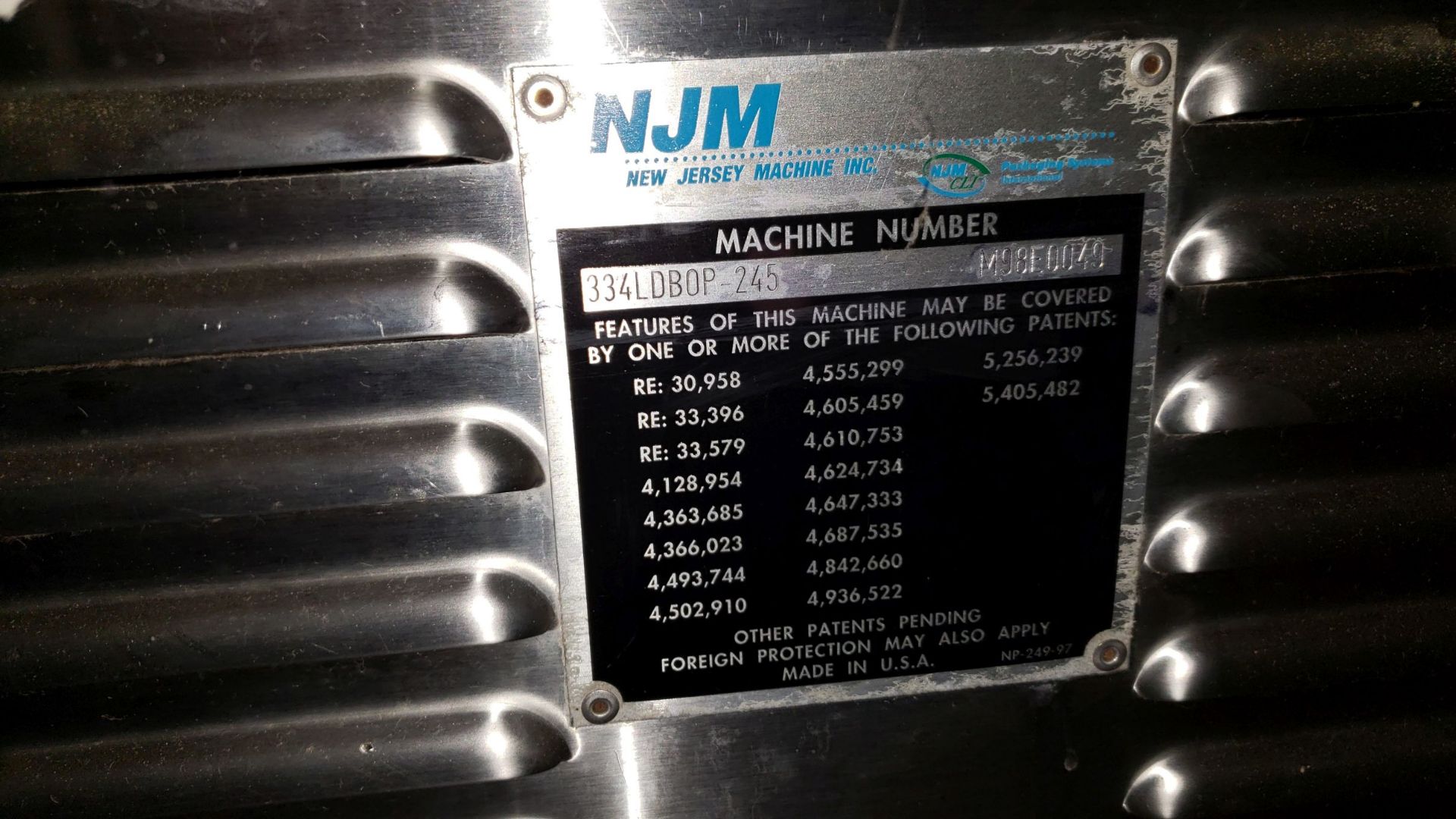 NJM Wrap-Around Labeler, model 334LDBOP245, 230 volt, single phase, with Norwood model Jaguar - Image 9 of 24