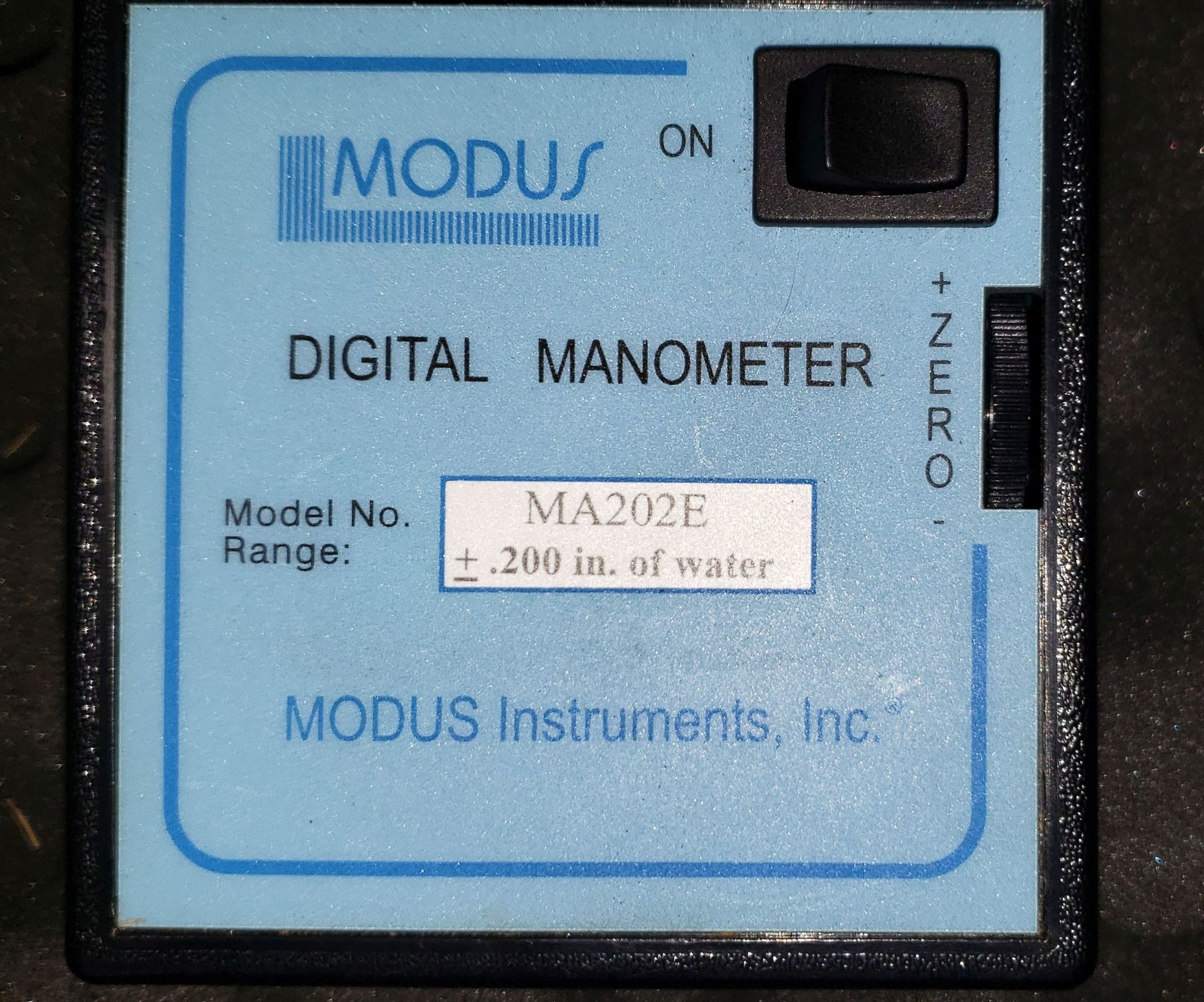Modus Digital Manometer, model MA202E - Image 3 of 4
