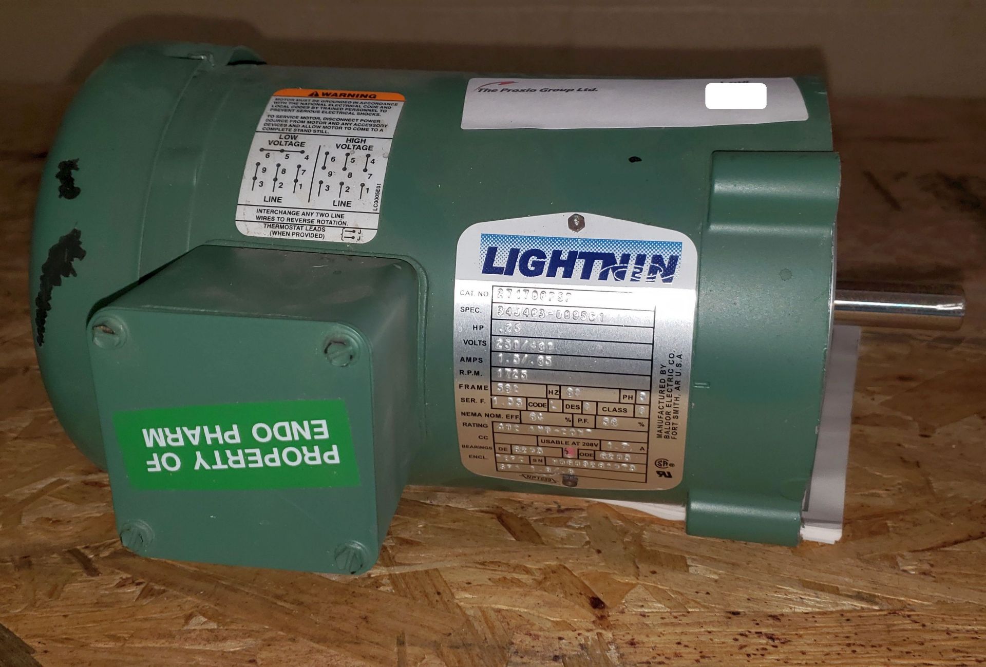 .25 hp Lightnin Mixer Motor, 230/460 volt