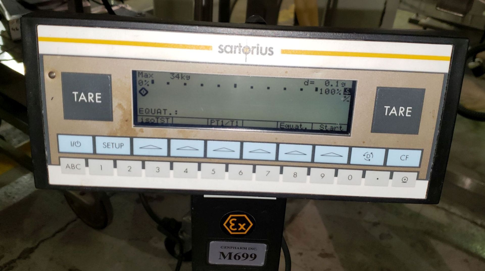 Sartorius digital scale, model FC34EDE-HX, 16"x 12" (192" sq), 1-35 kg capacity, on - Image 4 of 6