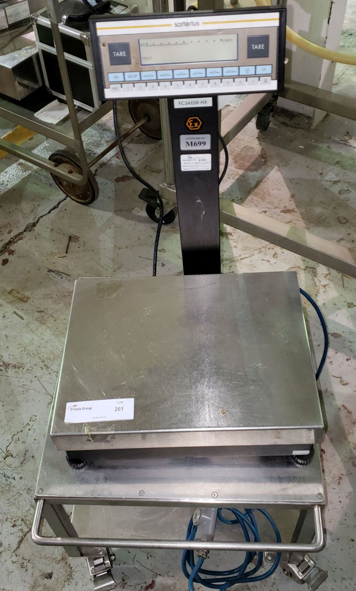 Sartorius digital scale, model FC34EDE-HX, 16"x 12" (192" sq), 1-35 kg capacity, on - Image 3 of 6