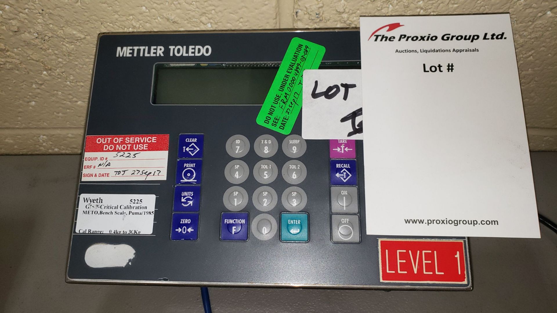 Mettler Toledo platform scale, Model 1985, 66lb/30kg Capacity, with Mettler Toledo PUMA readout, - Image 4 of 6