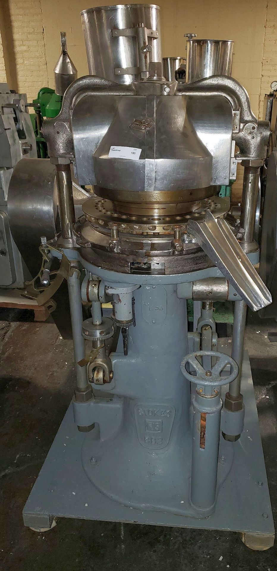 Stokes rotary tablet press. model BB2, 35 station, double sided, keyed upper punch guides, with