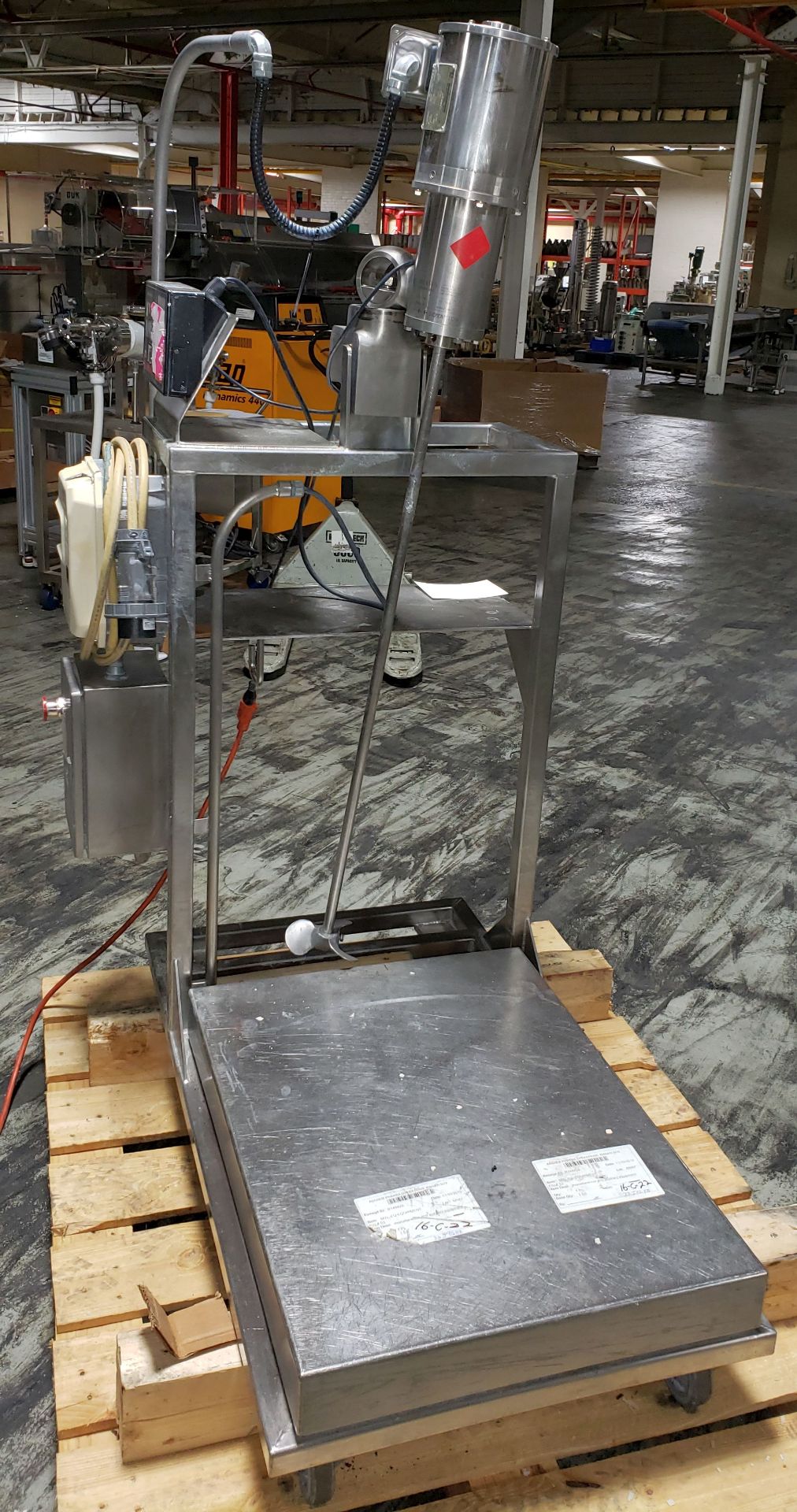 Highland Equipment stainless steel mixing skid