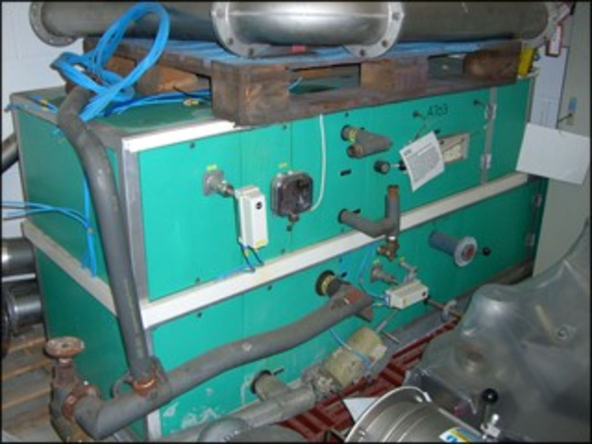 Glatt GPCG 5 Fluid Bed Dryer Granulator, all stainless steel construction including side rails, - Image 7 of 23