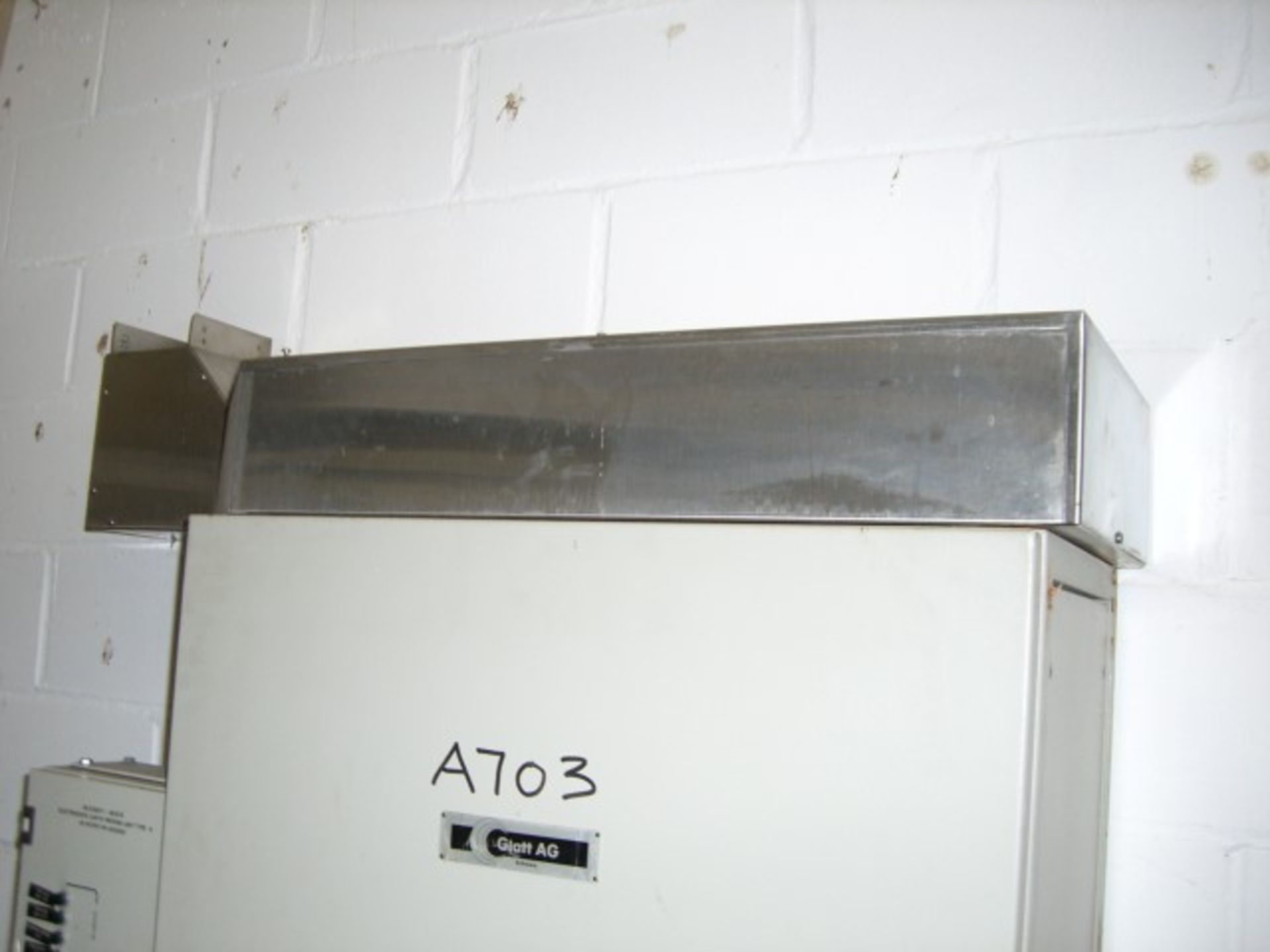 Glatt GPCG 5 Fluid Bed Dryer Granulator, all stainless steel construction including side rails, - Image 12 of 23
